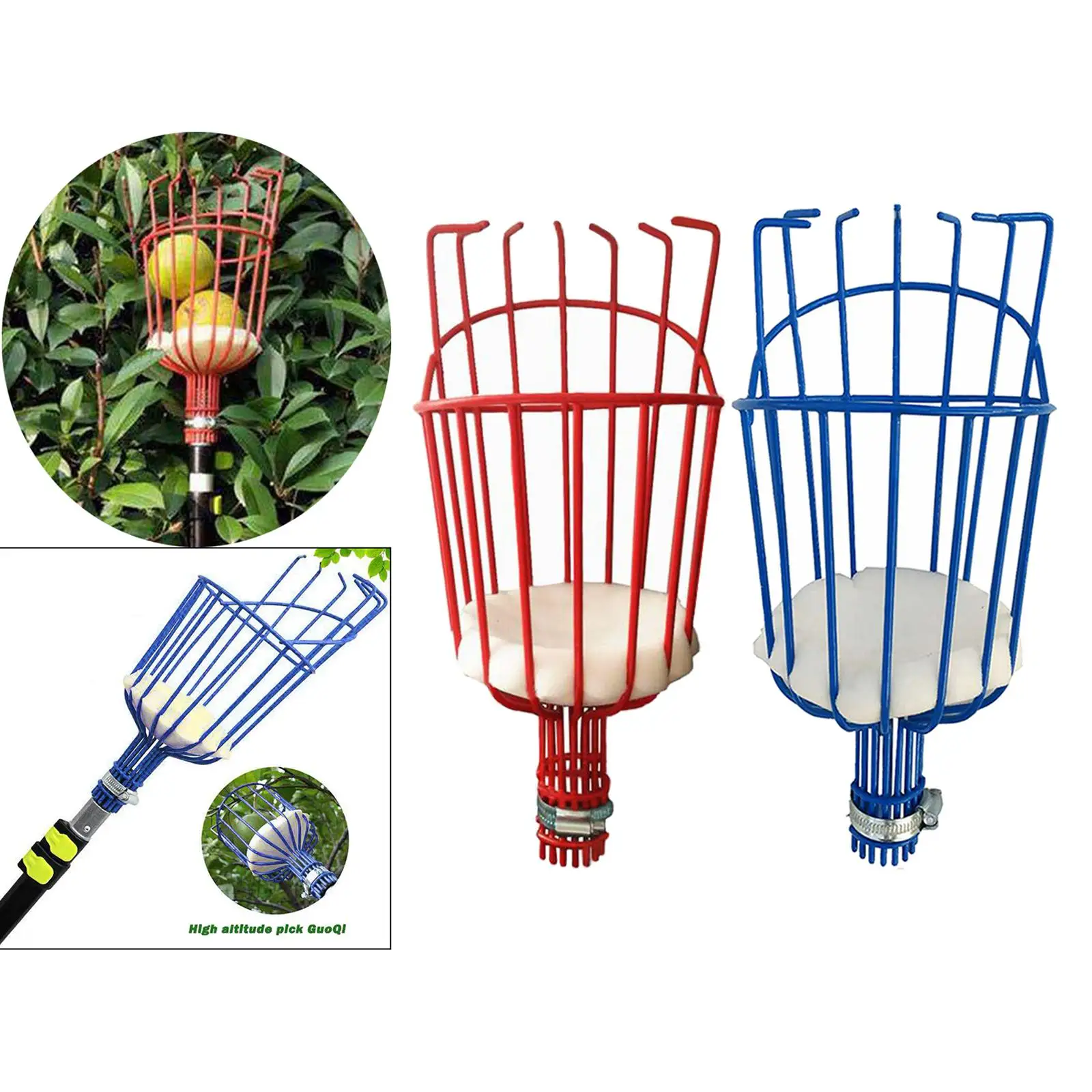 Fruit Picker Head Basket Picking Harvester Horticulture Gardening Tool