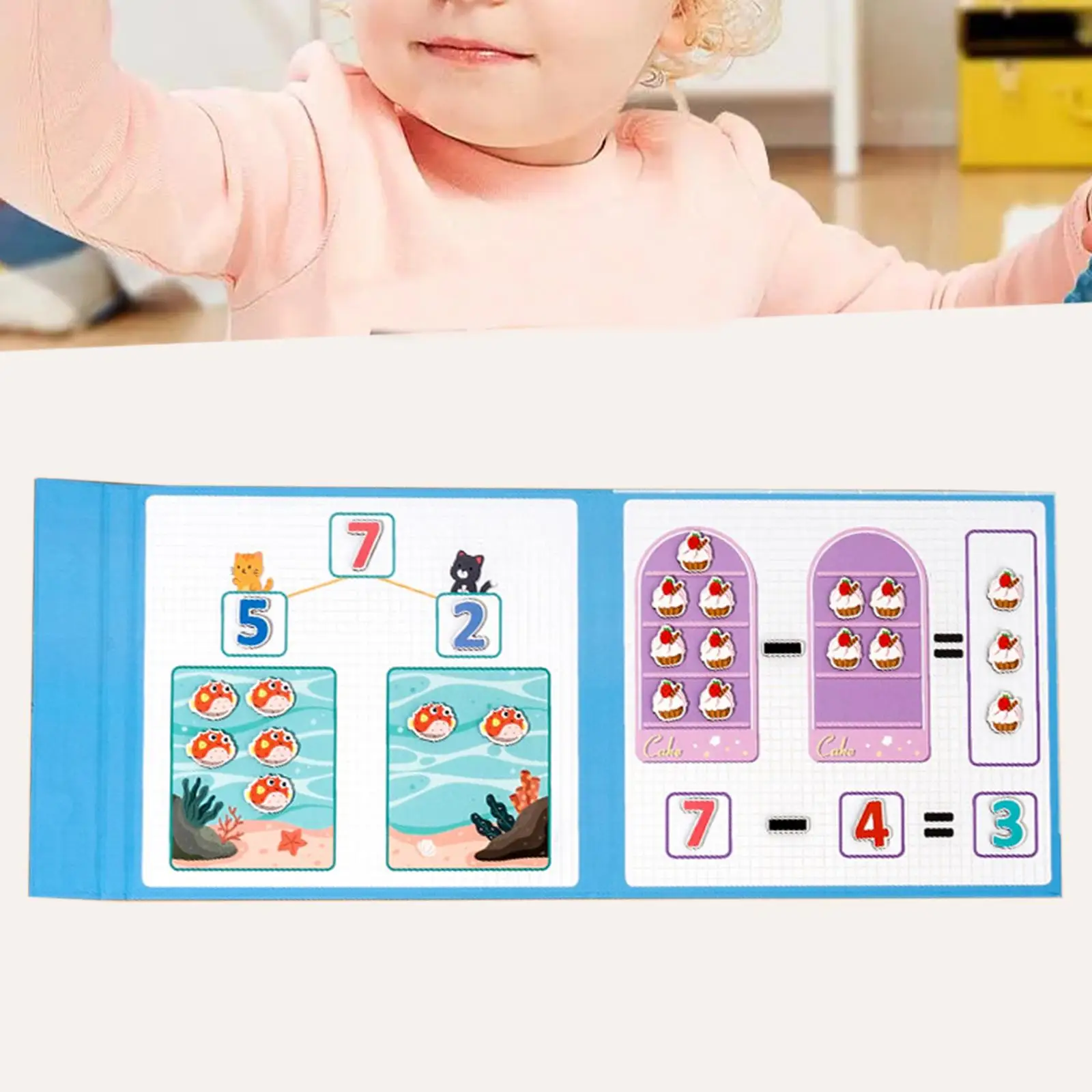Counting Toy Early Educational Toy Math Games Educational Kids Math Arithmetic Toy for Elementary Children Boy Girls Toddlers