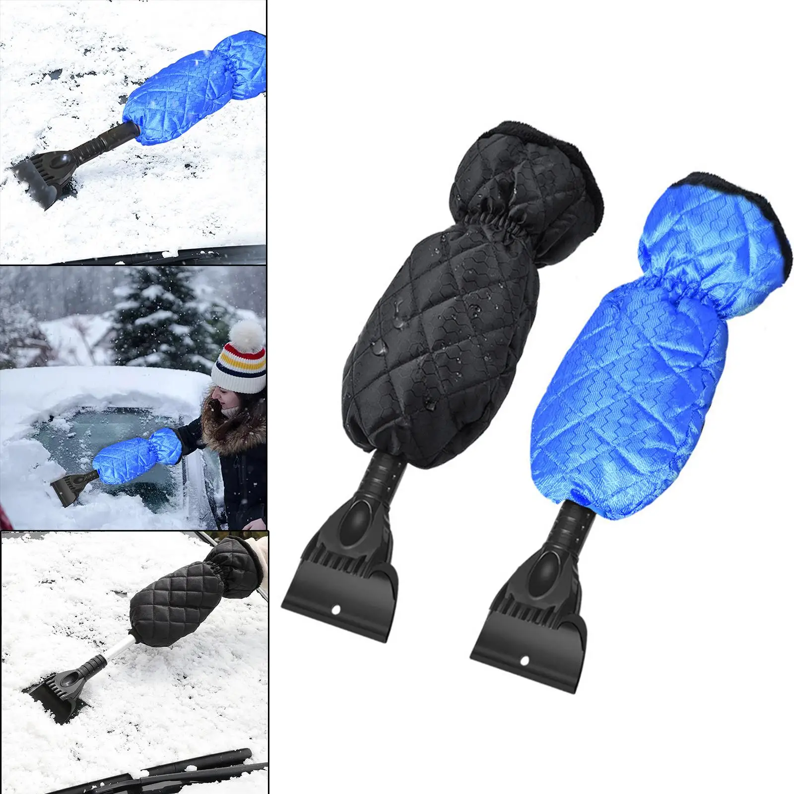 Snow Scraper Quick Clean with Foam Handle Windshield with Glove Ice Scraper Fit for SUV