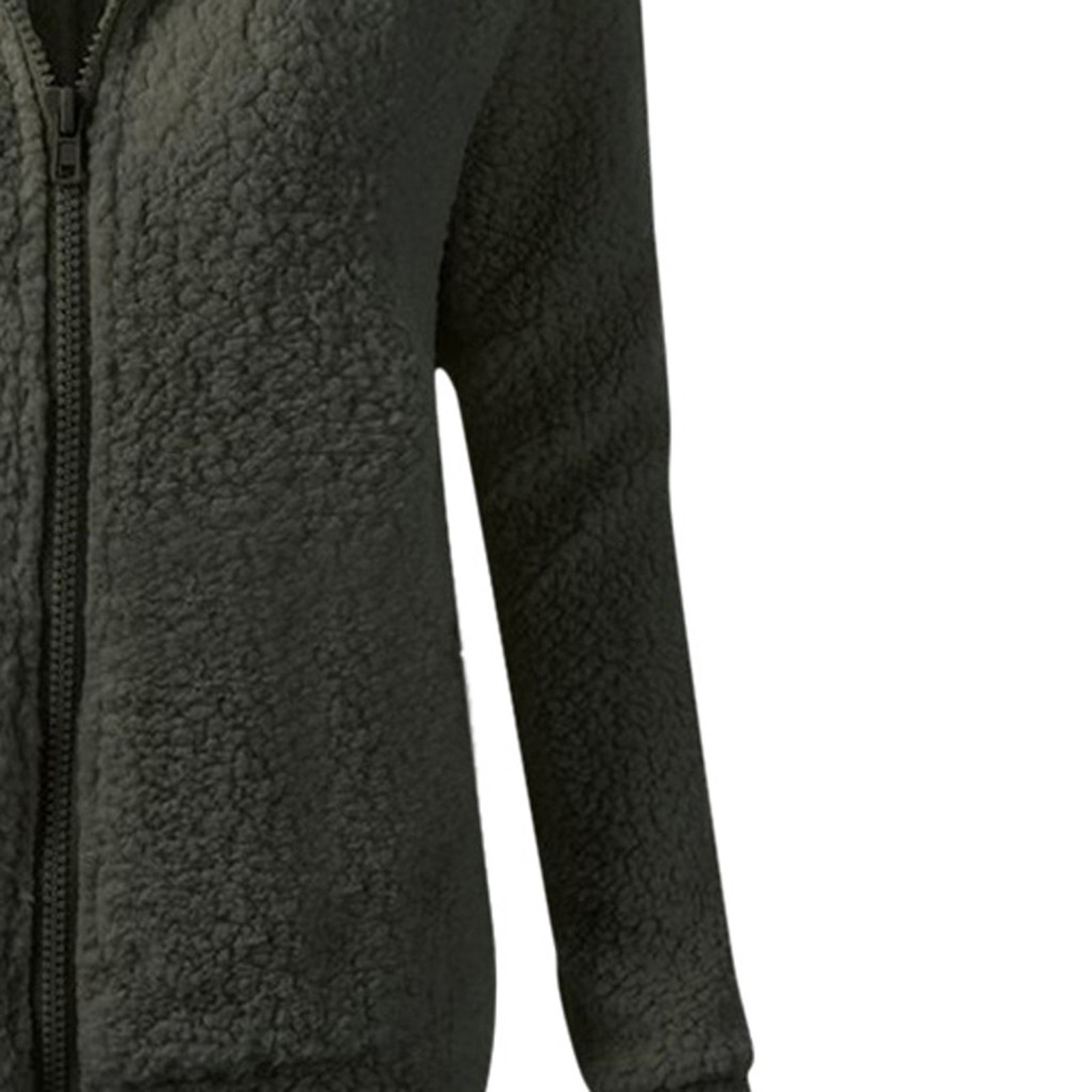 Title 14, Frauen Fleece Mit Kapuze Jacke Solide Lamm Kasc...