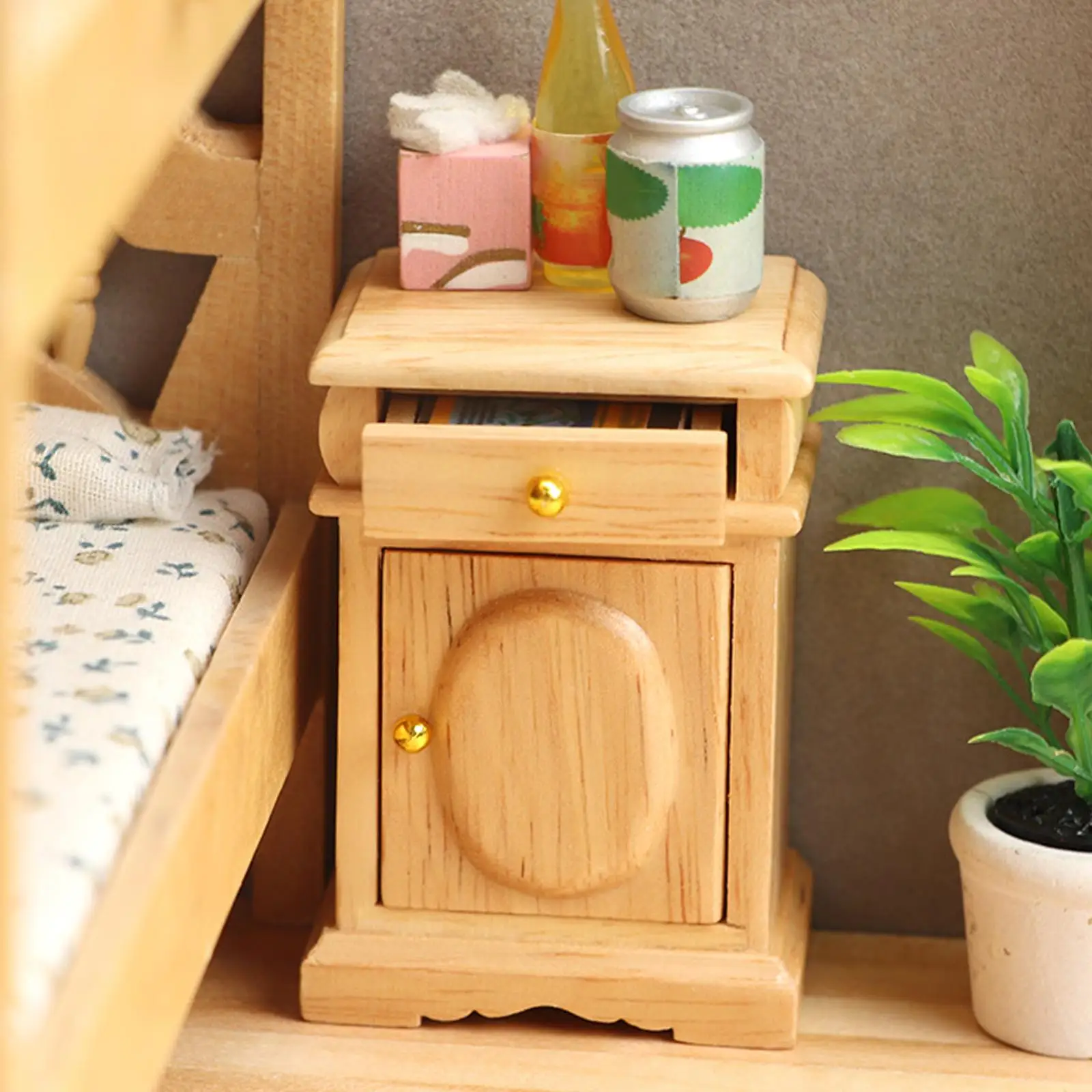 1:12 Wooden Table Dollhouse Decoration Accessories for crafts