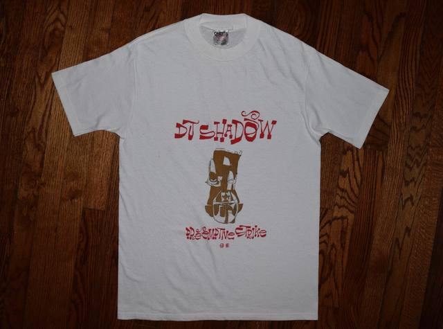 deadstock 1998 DJ SHADOW Mowax phil frost vtg 90s rap hip hop T 