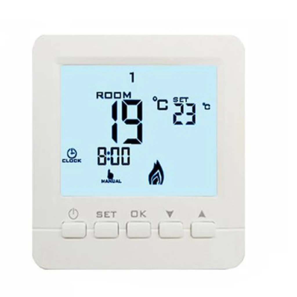 room LCD thermoregulator   heating weekly, indoor temperature control,with large LCD screen