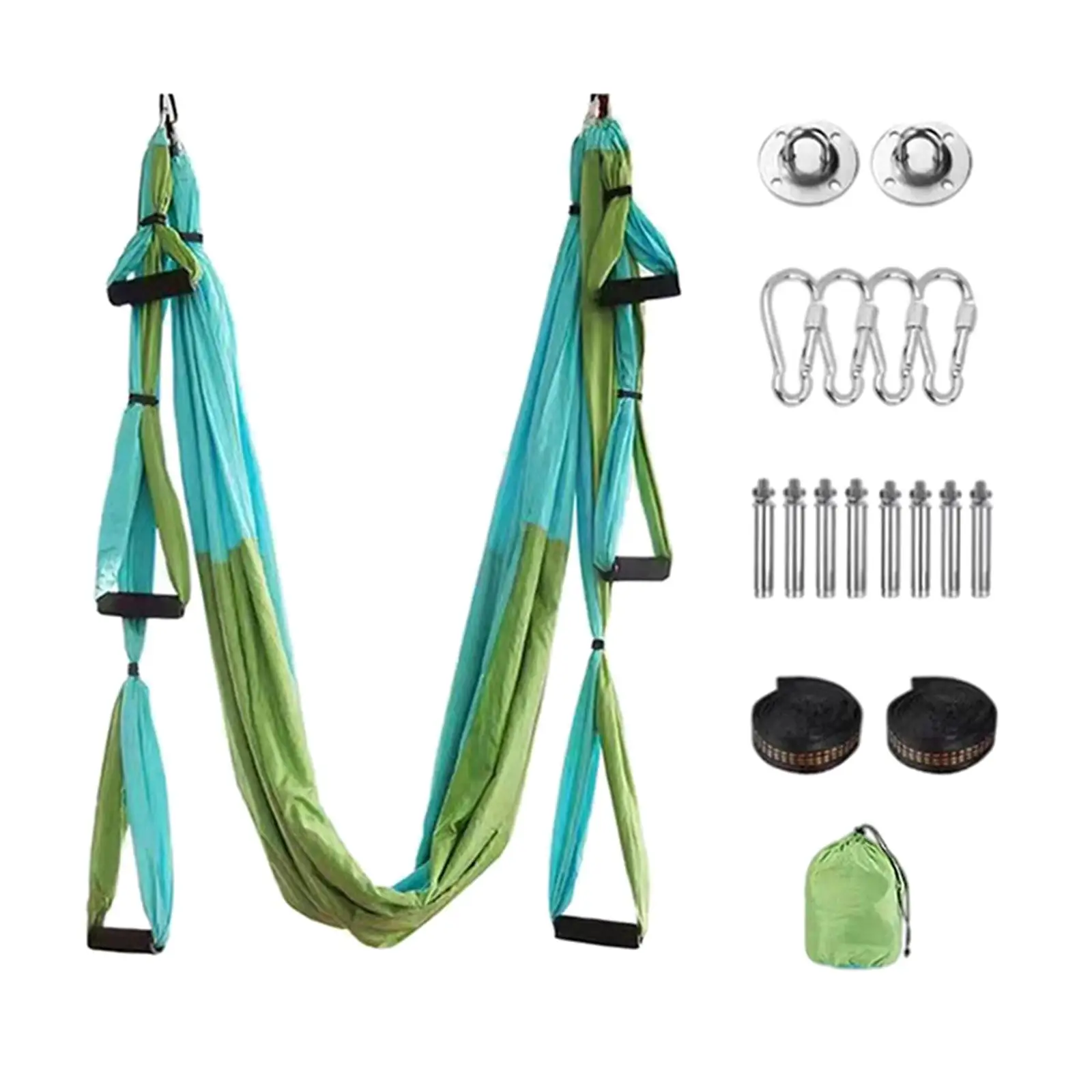 Aerial Yoga Hammock Fitness Tool, Ceiling Hanging Indoor Yoga Sling, Strong  , Inversion Prop, yoga and swing Set