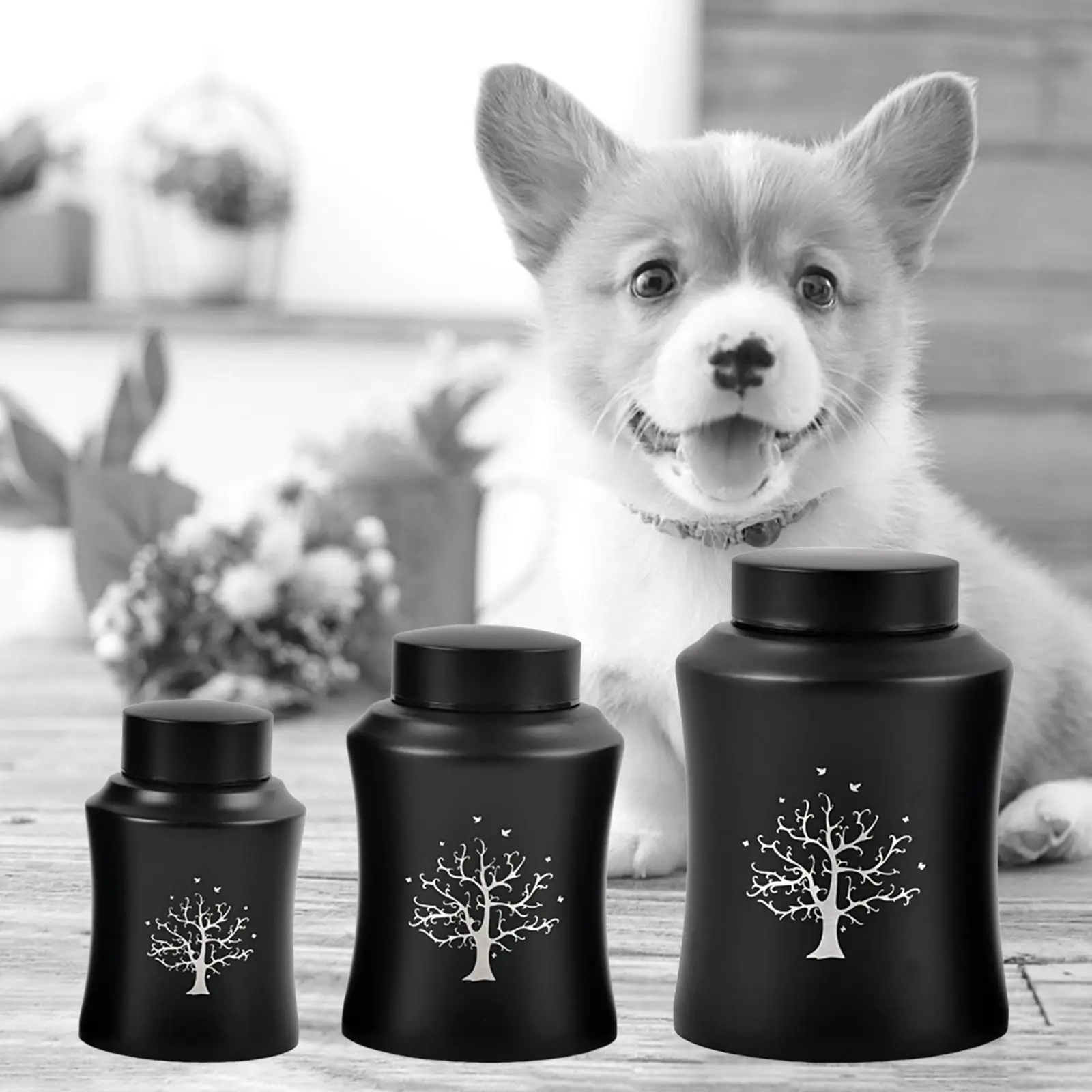 Pet Ash Urn Memories Peace and Comfort A Loving Resting Place Keepsake Souvenir Stainless Steel Urn Box for Dogs and Cats Ashes