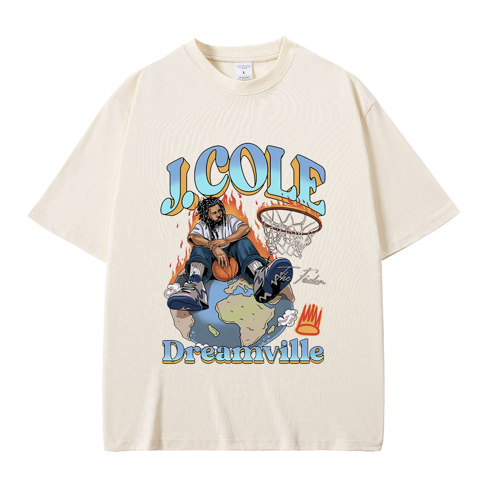 Beste berühmte Rapper J. Cole der Fader Dreamville Grafik T-Shirt Männer Frauen Hip Hop Vintage T-Shirts männliche Mode übergroße T-Shirt – Detail 6