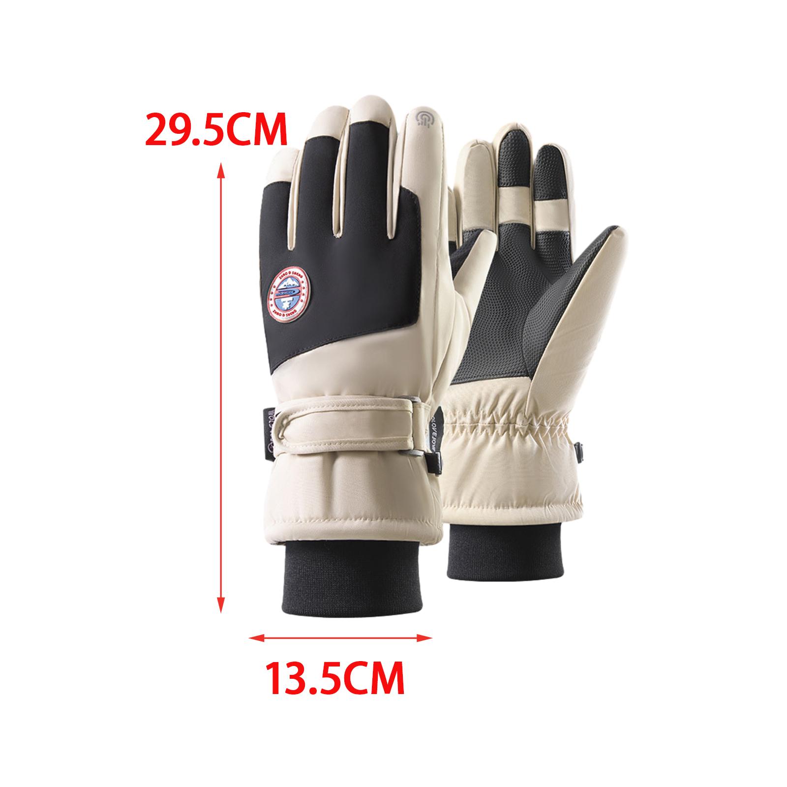 Guantes de esquí de invierno guantes de esquí de nieve con pantalla táctil para correr deportes al aire libre