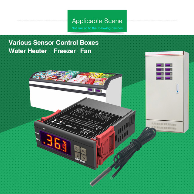1/2p STC-1000 Digital LED Temperature Controller Heating