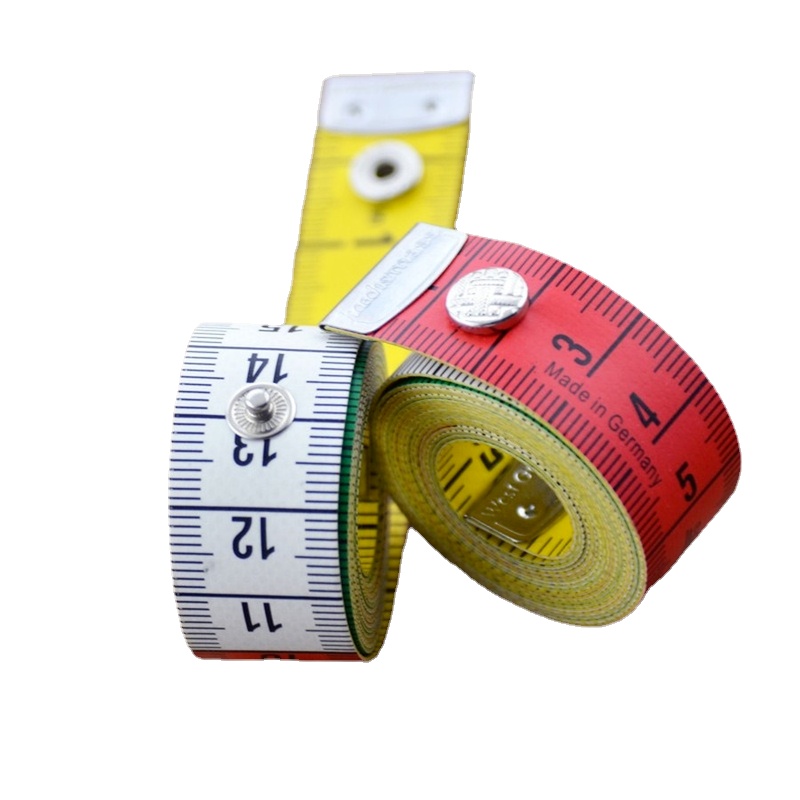 1.5M Color Body Measuring Tape Sewing Tailor Soft Ruler Garment Measure Ruler Sewing Measuring Tape With Snap Fasteners – Detail 1