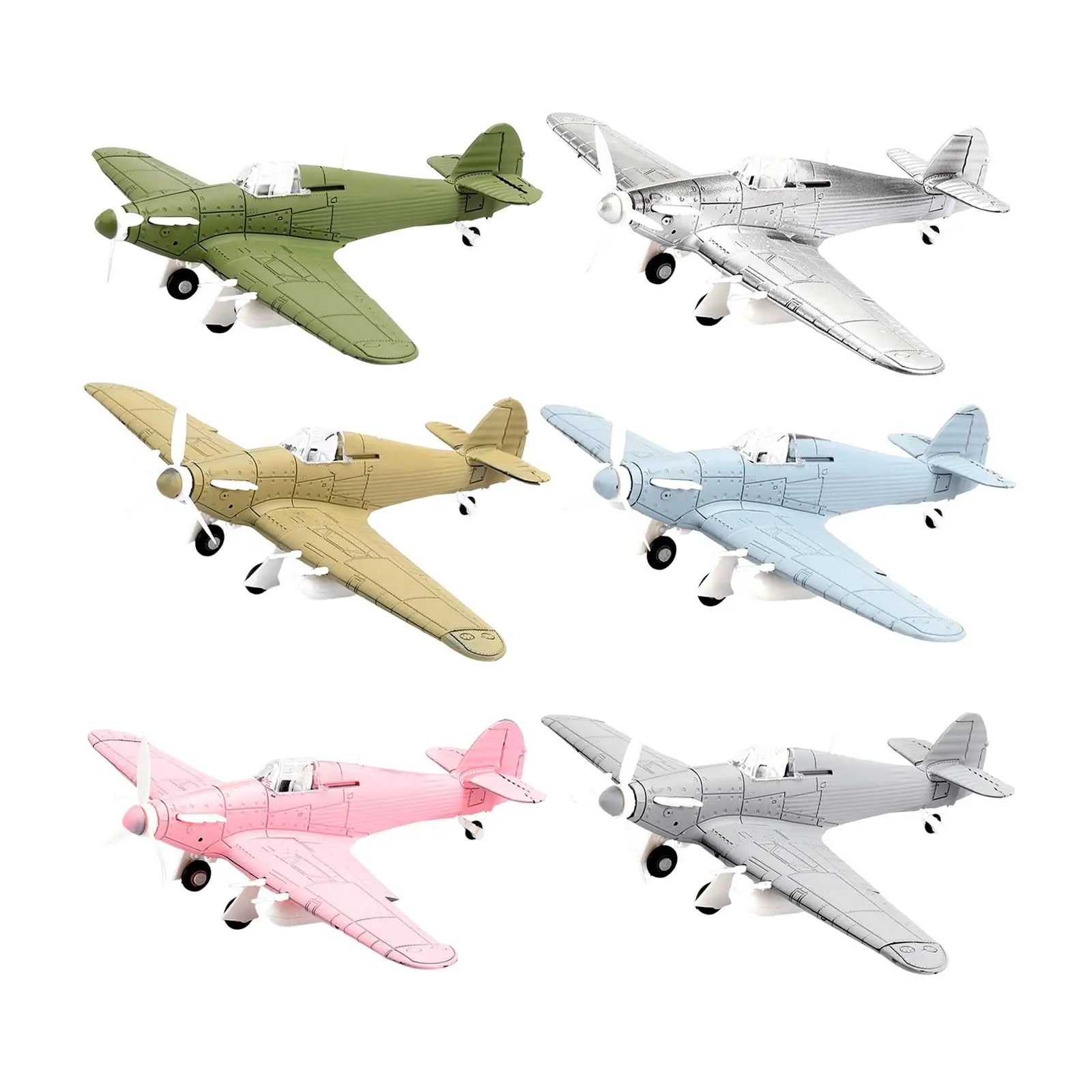 1/48 Building Toys Model Airplane Set Early Educational Toys Fighter Building Blocks Sets for Game Gifts Collectibles Ornament