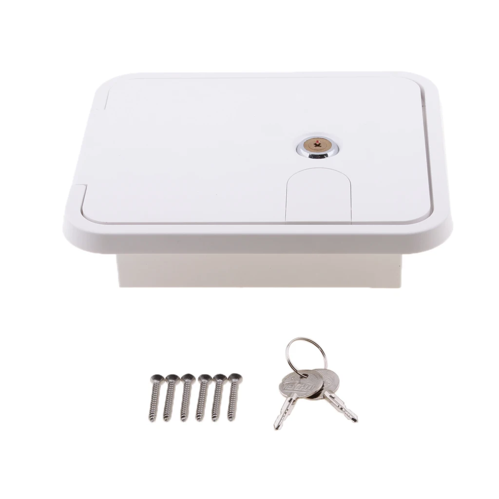  Wire Hatch Electrical Access Door for rv Trailer Motorhome Power  with Screws and two keys