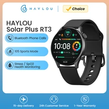 HAYLOU-reloj inteligente Solar Plus RT3, accesorio de pulsera resistente al agua IP68 con Bluetooth, llamadas telefónicas, Pantalla AMOLED de 1,43 pulgadas, Monitor de salud