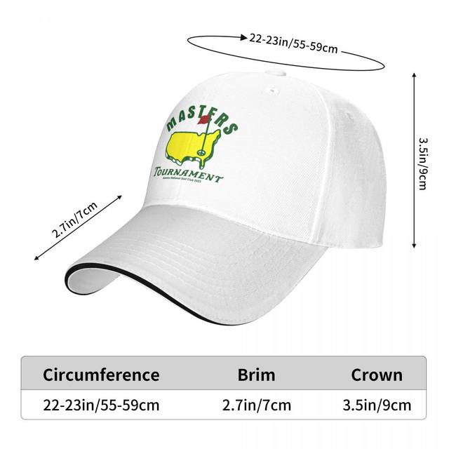 Authentic Masters 2022 store Men's White Performance Logo Golf Hat Adjustable