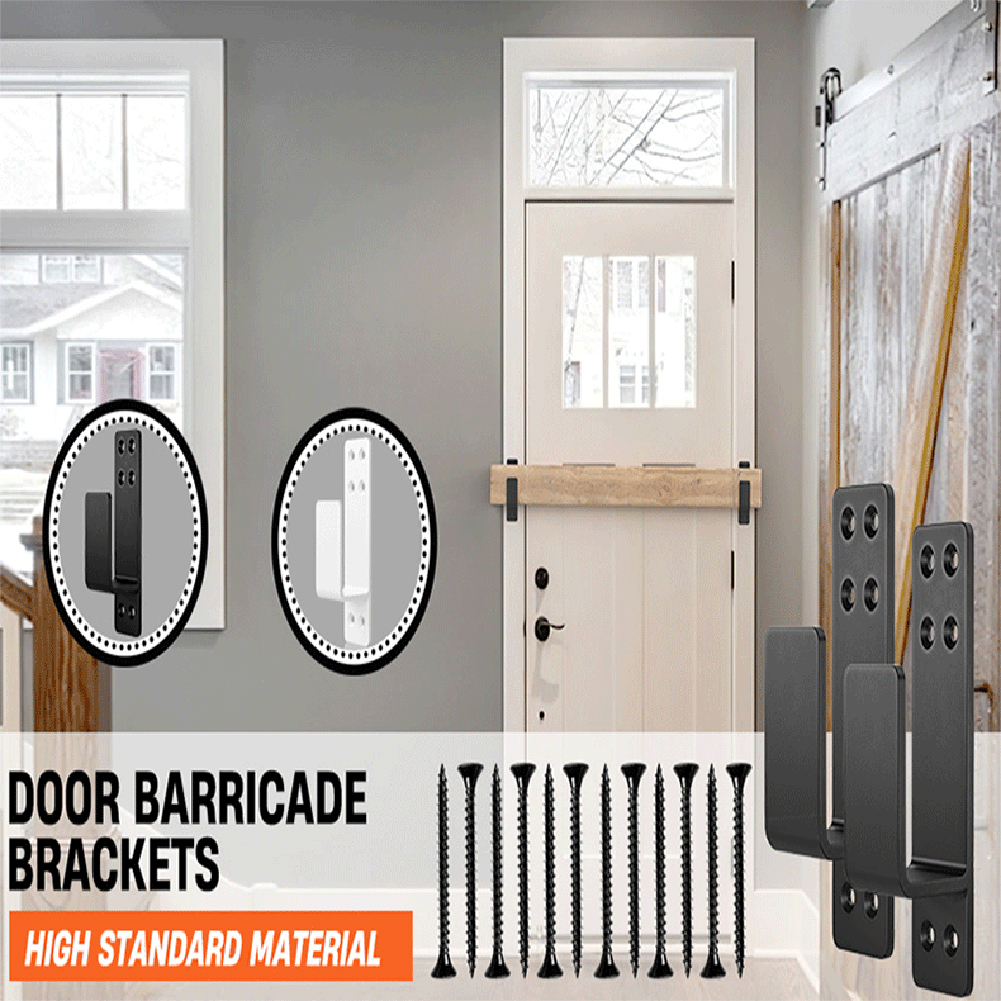 Description Picture 3 of item2pcs Door Barriers Bracket For 2 By 4 Lumber Easy Installation Door Latchs Stand For Interior/Exterior Doors