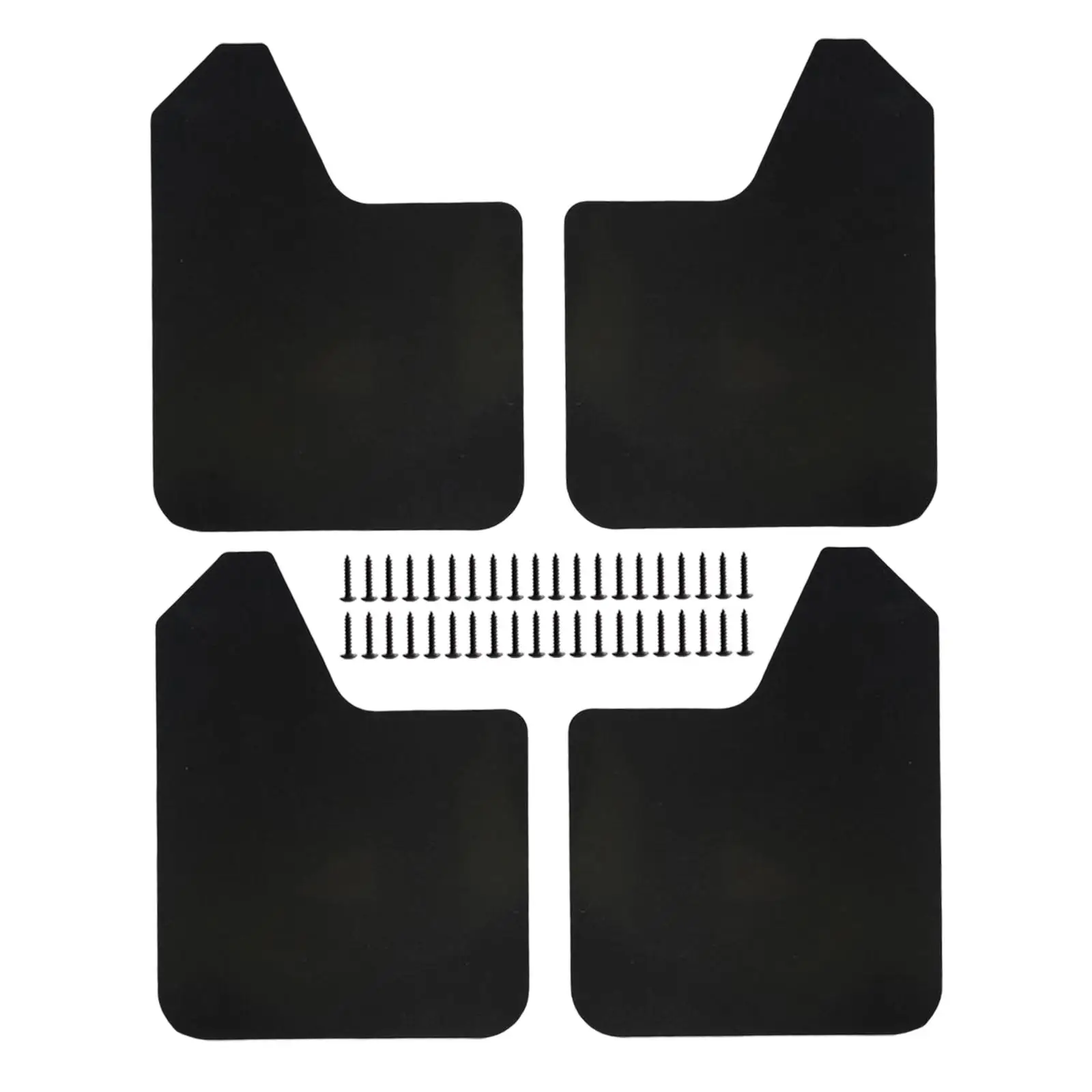 4Pack Mudflaps Flaps Black Front and Rear Universal Guards for Truck