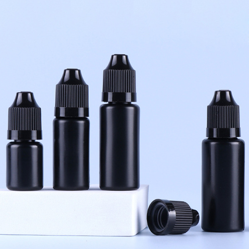 Best of 10Pcs Empty 5ml 10ml 15ml 30ml Black PE Plastic Dropper Bottle E Liquid Vials With ChildProof Cap And Long Thin Tip Reviews & Tips