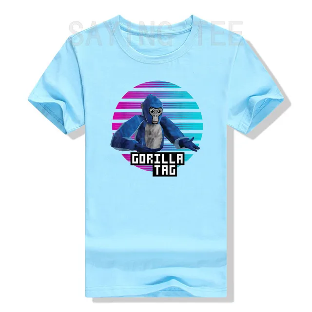 Let's Go, Gorilla Tag Blue Monke VR Gamer Shirt for Kids, Te - Inspire  Uplift