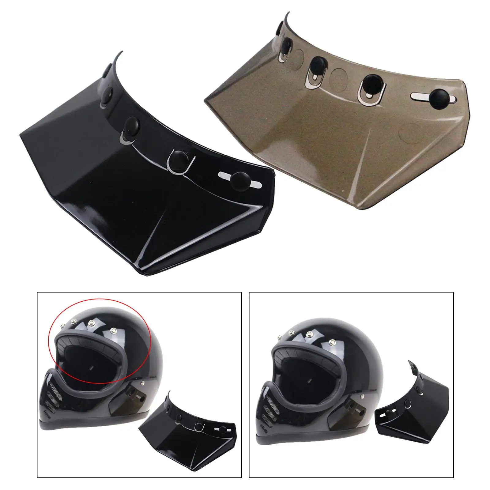 2x 5  Adjustable Visor  Replace for Motorcycle  Accessories