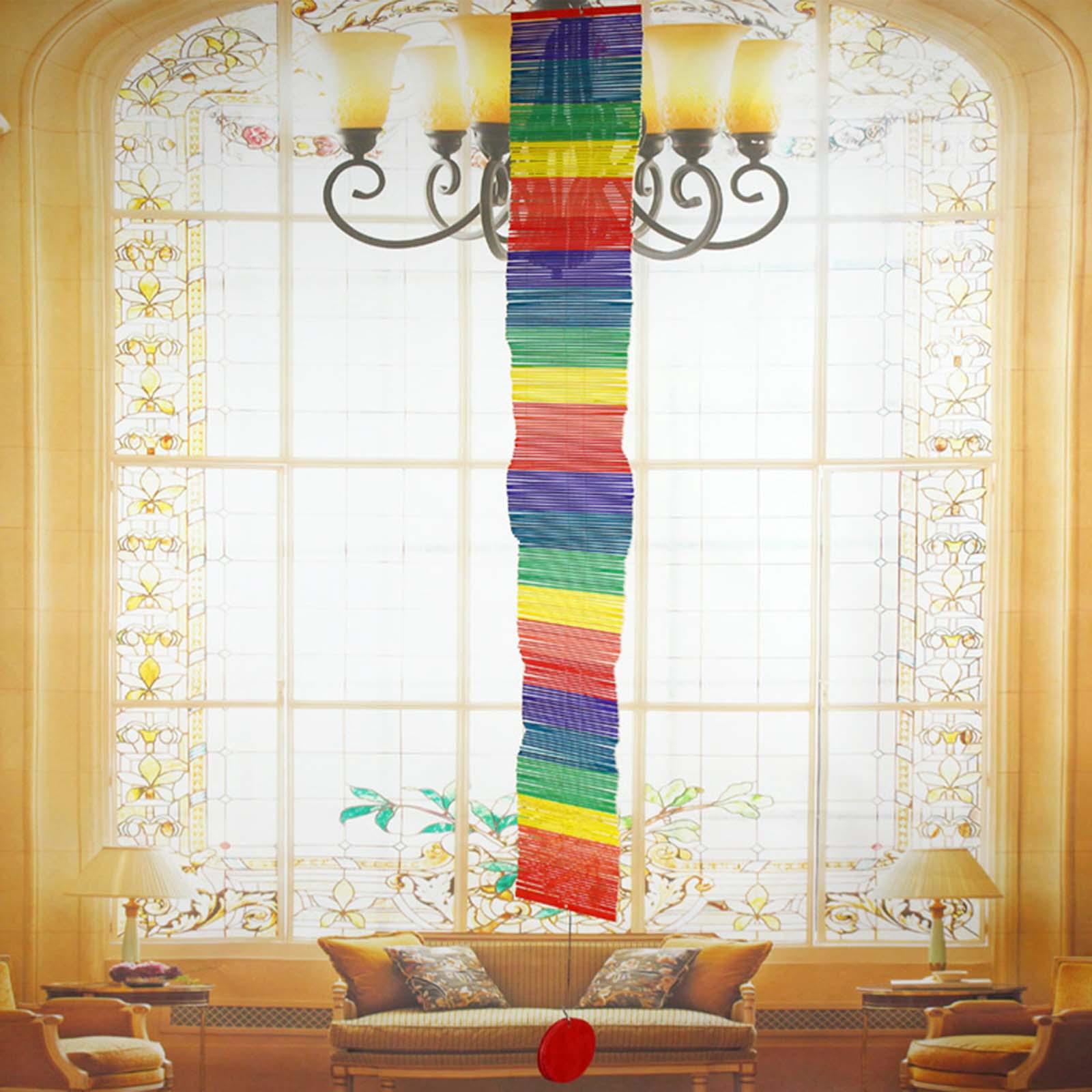 Wind Chimes Rainbow Wind Spinner Farmhouse Wind Bells for Indoor Outdoor