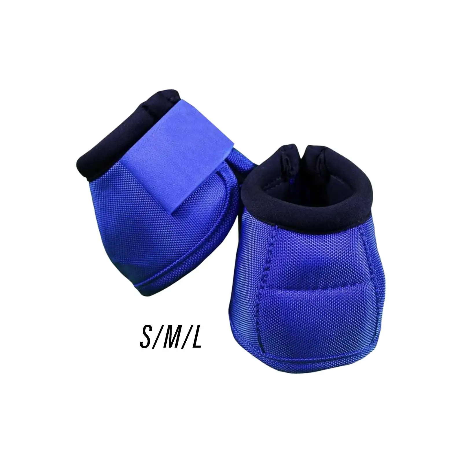 Professional 1 Pair Horses Bell Boots Equestrian Equipment with Closure Protective Cover Overreach Boots for Horses Protection