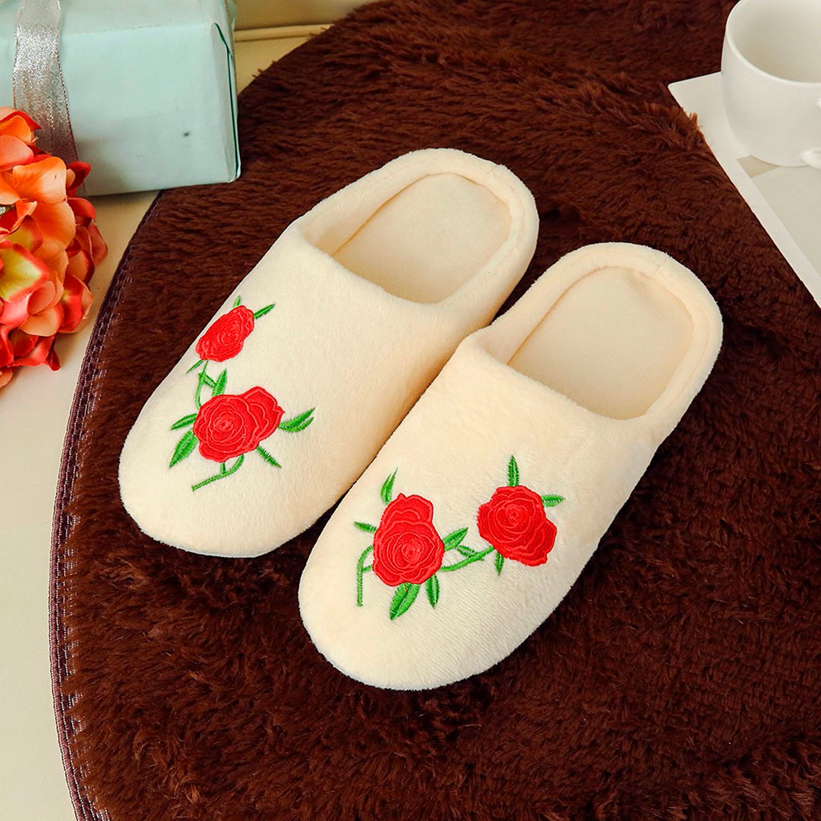 Title 8, Free Shipping Slipper Shoes For Women New Rose ...