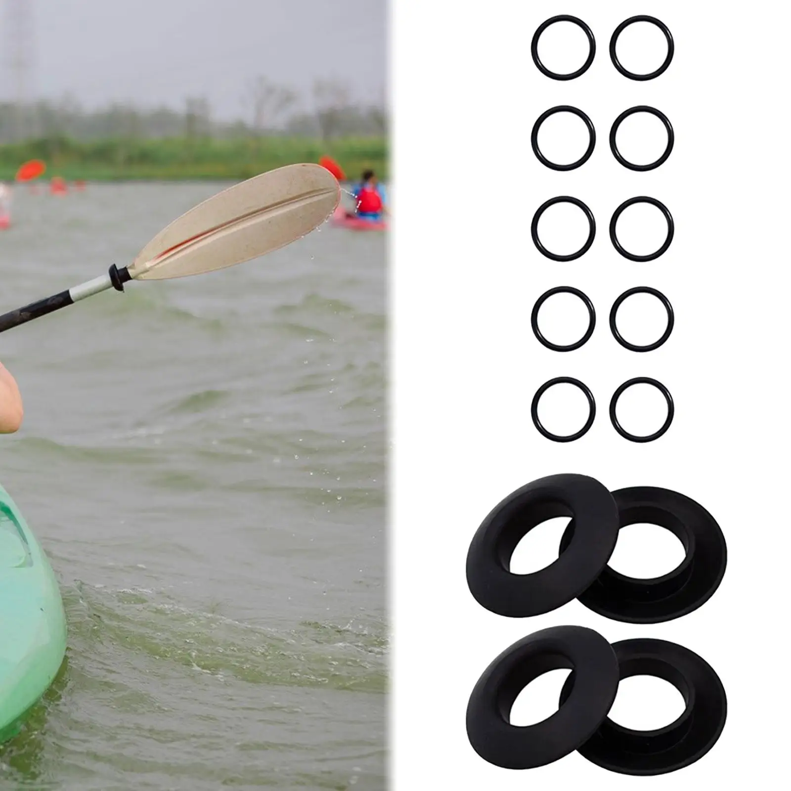 4Pcs Kayak Paddle Drip Rings Universal Replacement 1.18