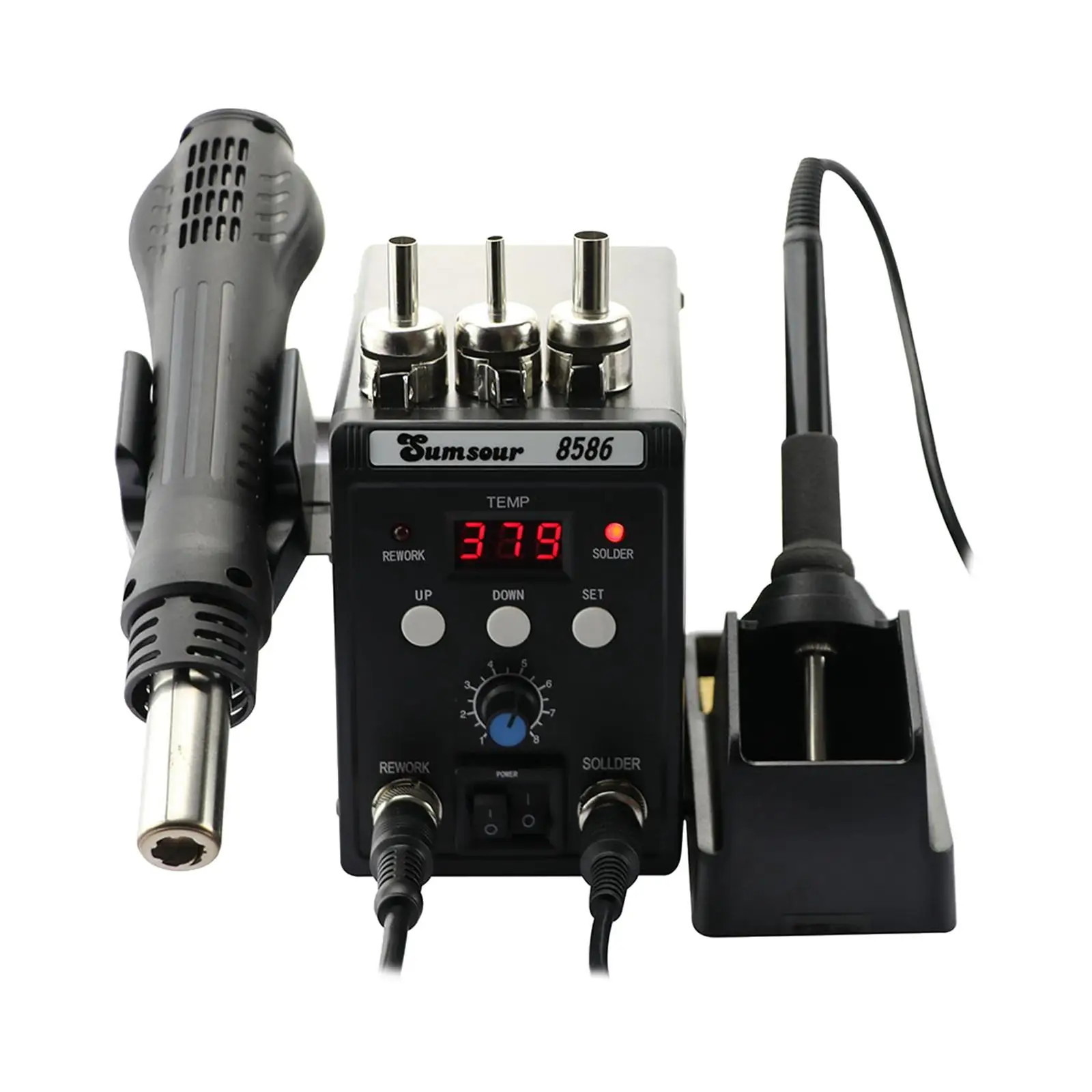 60W Soldering Iron Station with Metal Holder Professional Digital Soldering Station for DIY Repairs Home Appliance Maintenance