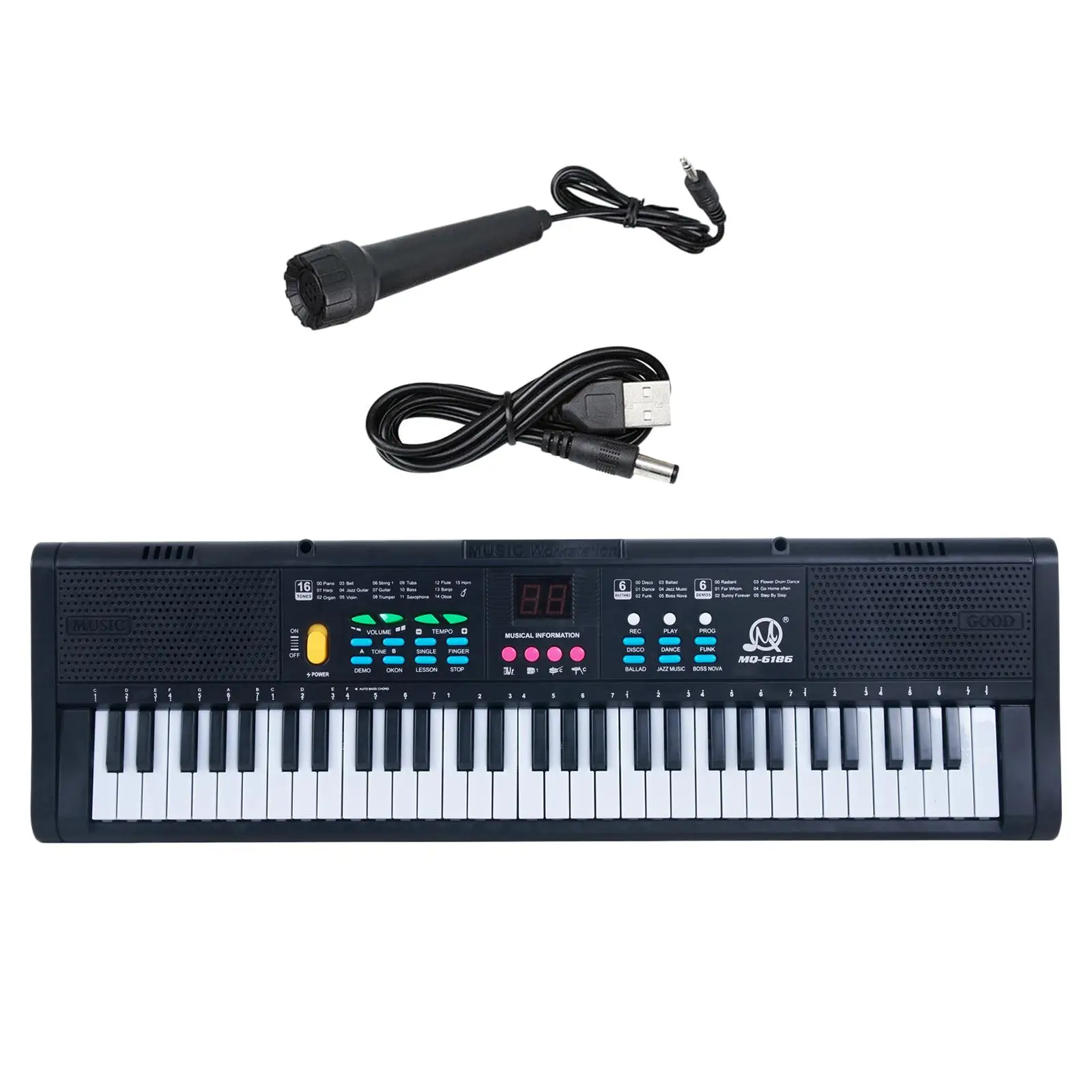 Keyboard Piano Portable Keyboard Piano Instrument Toy for Home Beginner Show