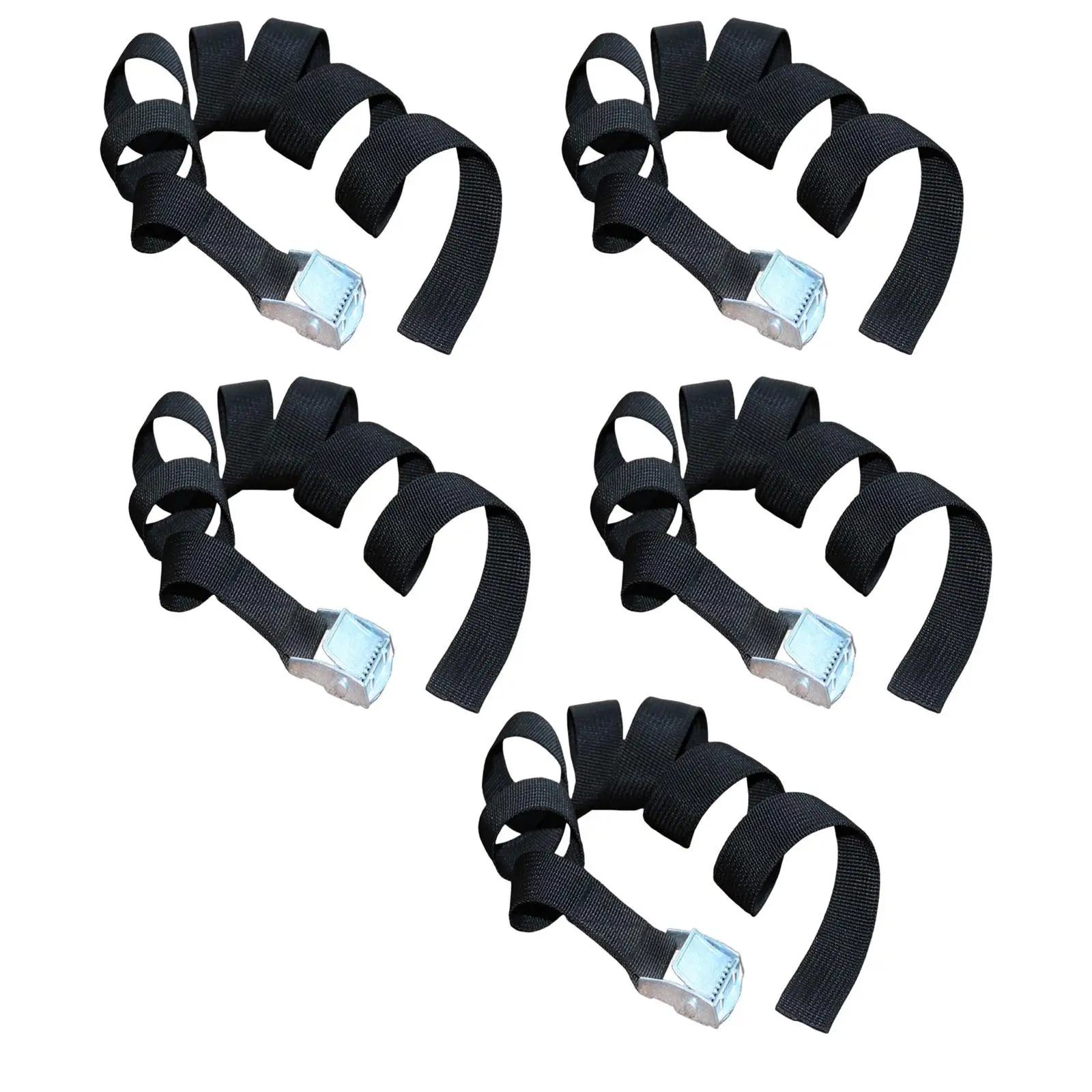 5x Tie Down Strap with Zinc Alloy Lock Buckle Lashing Strap Heavy Duty Luggage