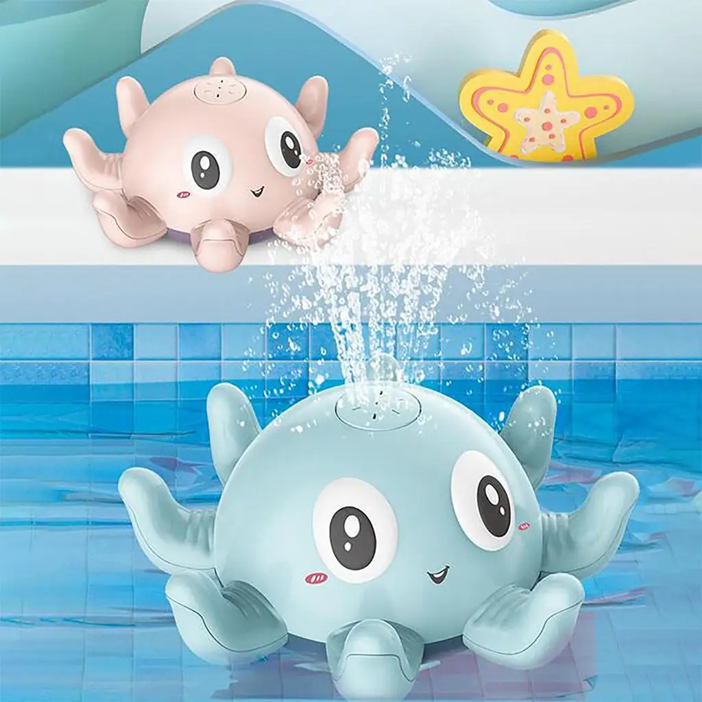 Automatic Sprinkler Squirter Octopus Pool Paddling Floating Bath Toys Gift