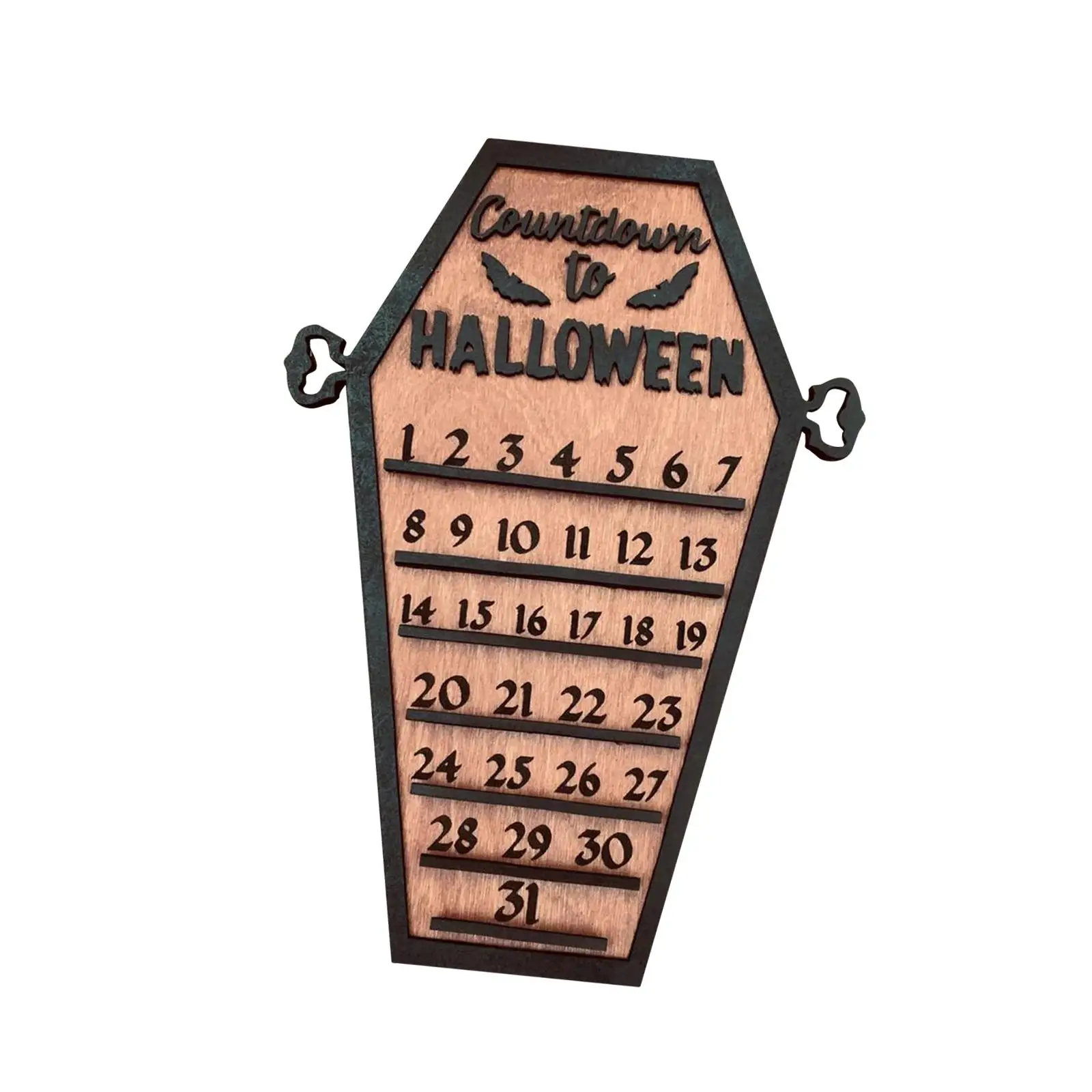 Halloween Countdown Advent Calendar Art Crafts Handmade Wood Halloween Advent Calendar for Classroom Party Favors Table Holiday