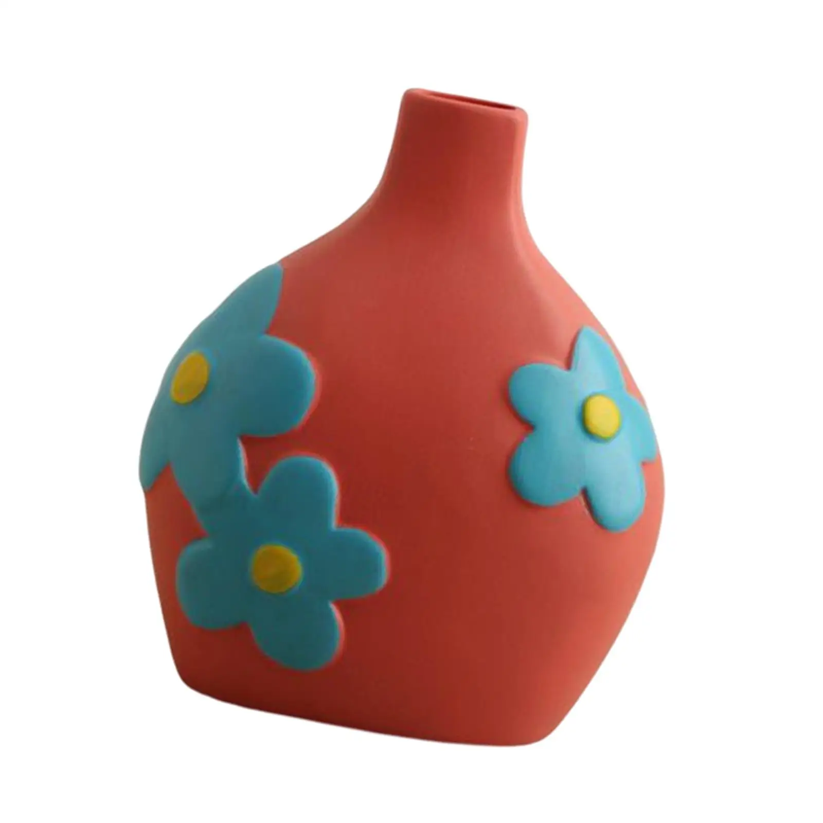 Flower Vase Planter Bottle Tabletop Sculptures Decorative Photo Props Crafts Pot for Home Wedding Dining Room Living Room Party