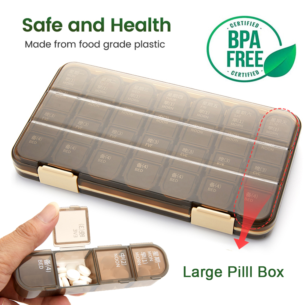 Best of Weekly Pilll Box Large Capacity Medicine Dispenser 7 Day Tablet Organizer Storage Box Compartment Pill Case Container Pastillero Reviews & Tips