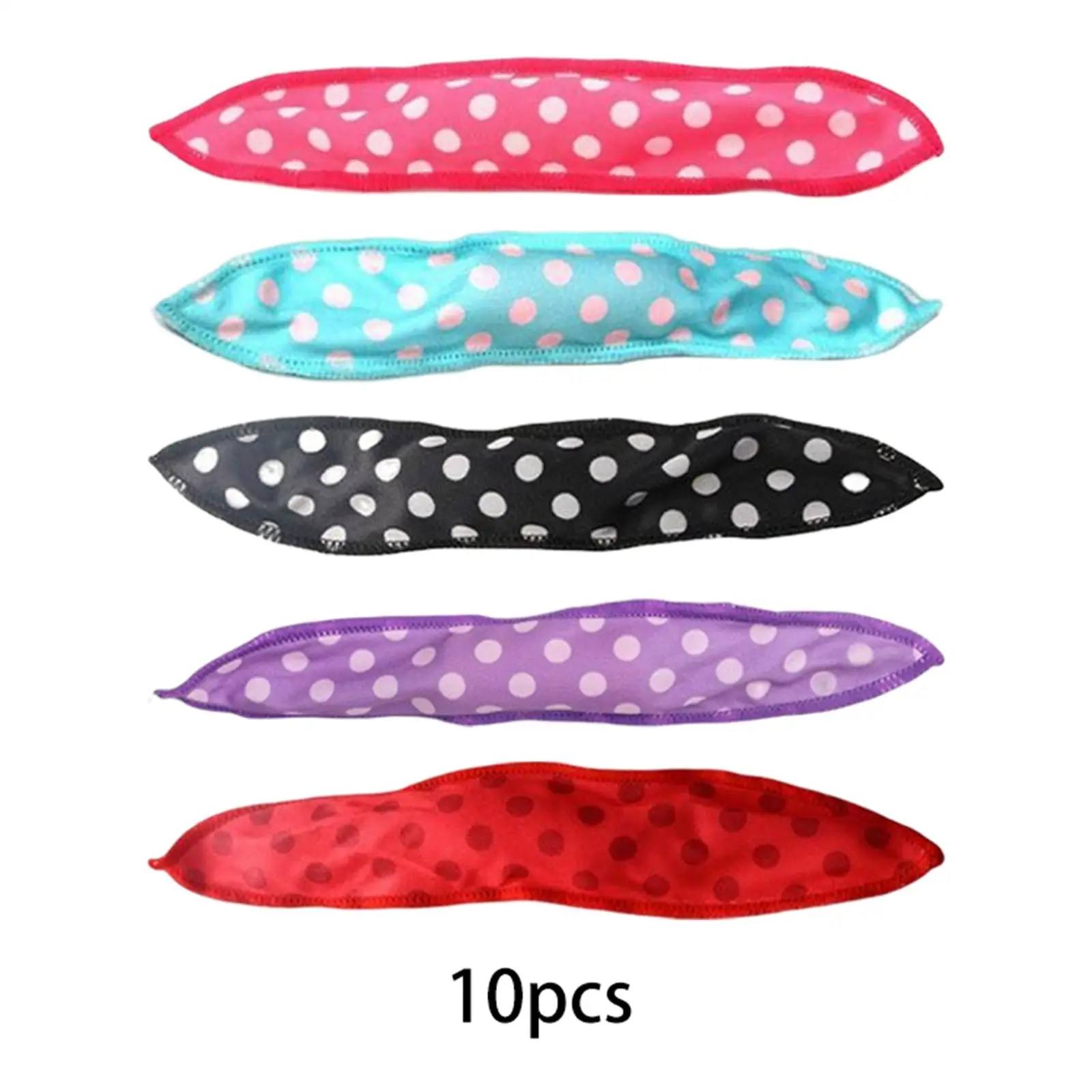 10x Soft Heatless Curling Rods Wave Scrunchies Hair Roller Lazy Curlers Headwear Sleeping No Heat Curls Headband for Girls Women