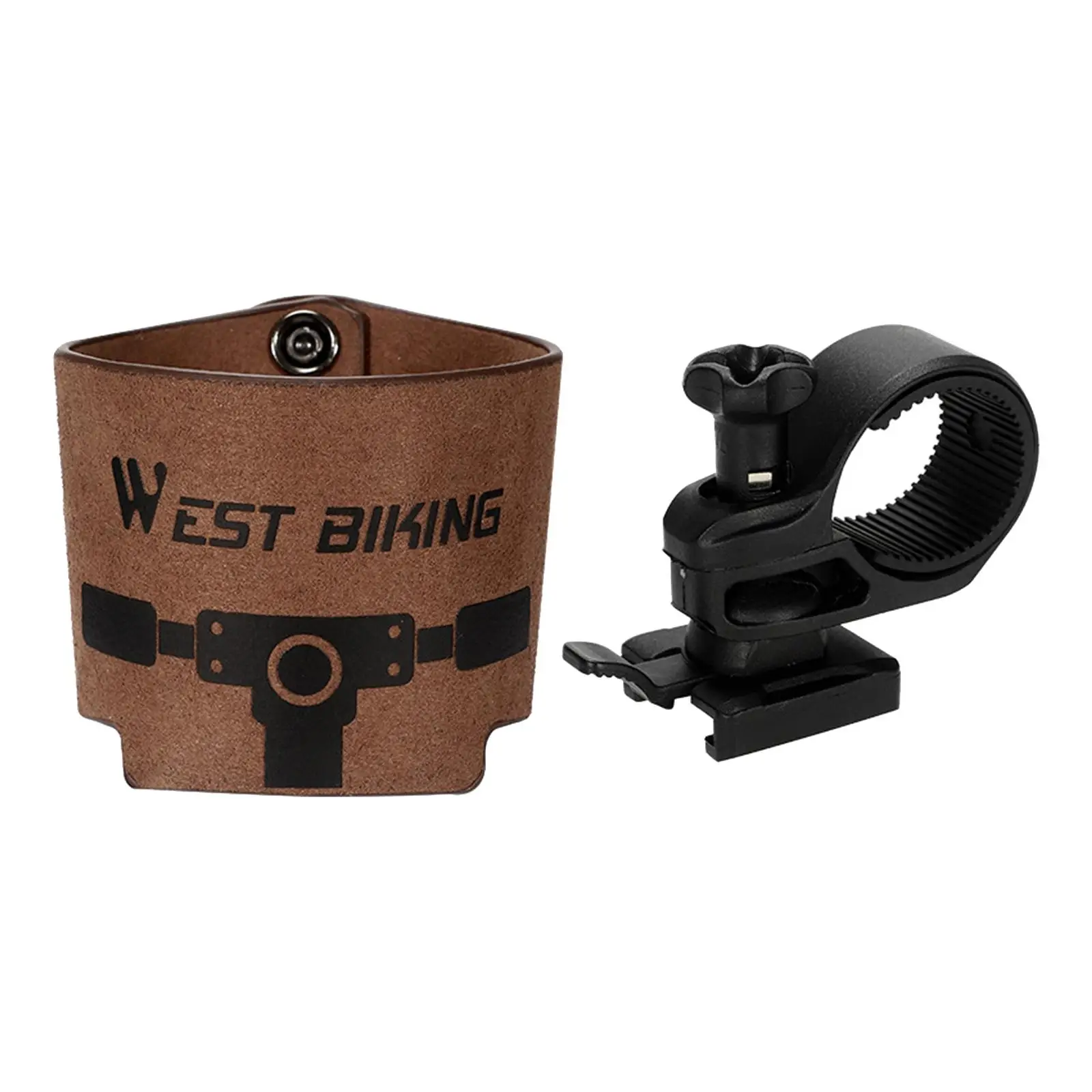 Bicycle Cup Bottle Holder Handlebar Mount Reusable Coffee Drink Holder 360 Degrees Rotatable for Mountain Bike Accessories