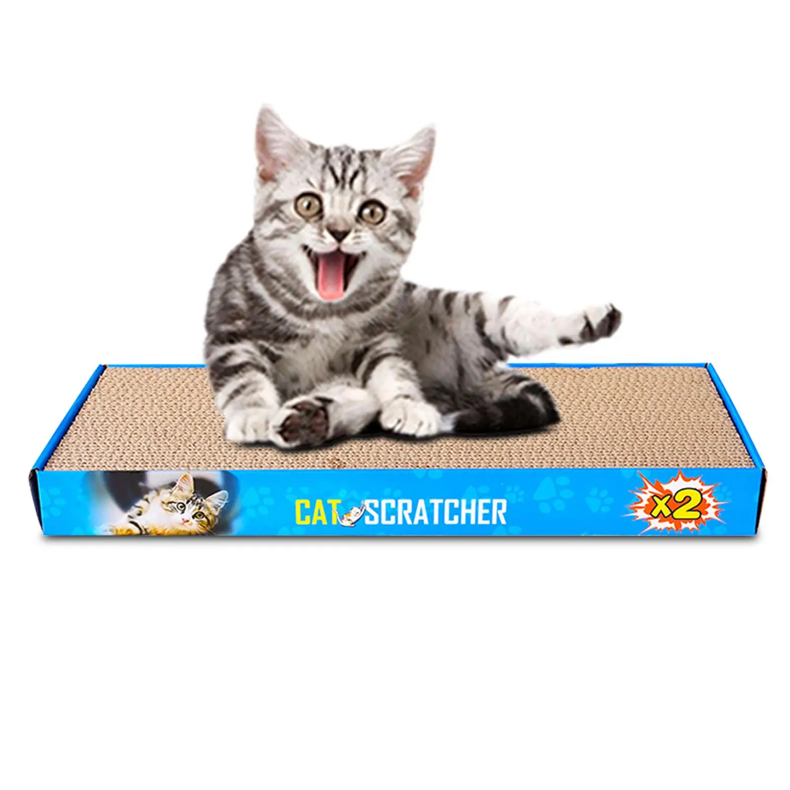 Cat Scratching Board Large for Indoor Cats 2 in 1 Cat Scratcher Cardboard Furniture Protector for Small Medium and Large Cats