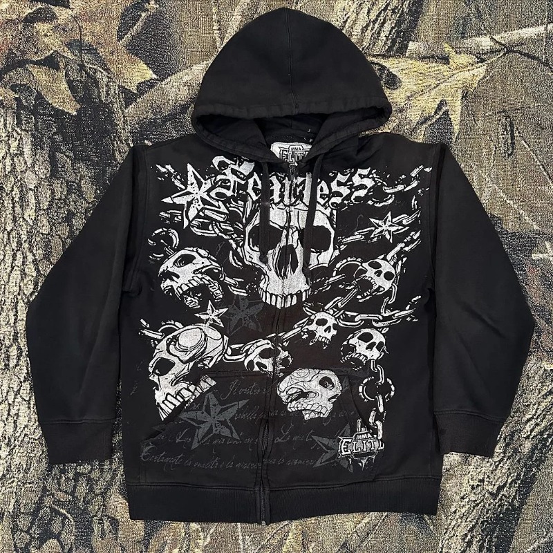 Hot Leathers Mens Sweet Demise Zipper Hoodie