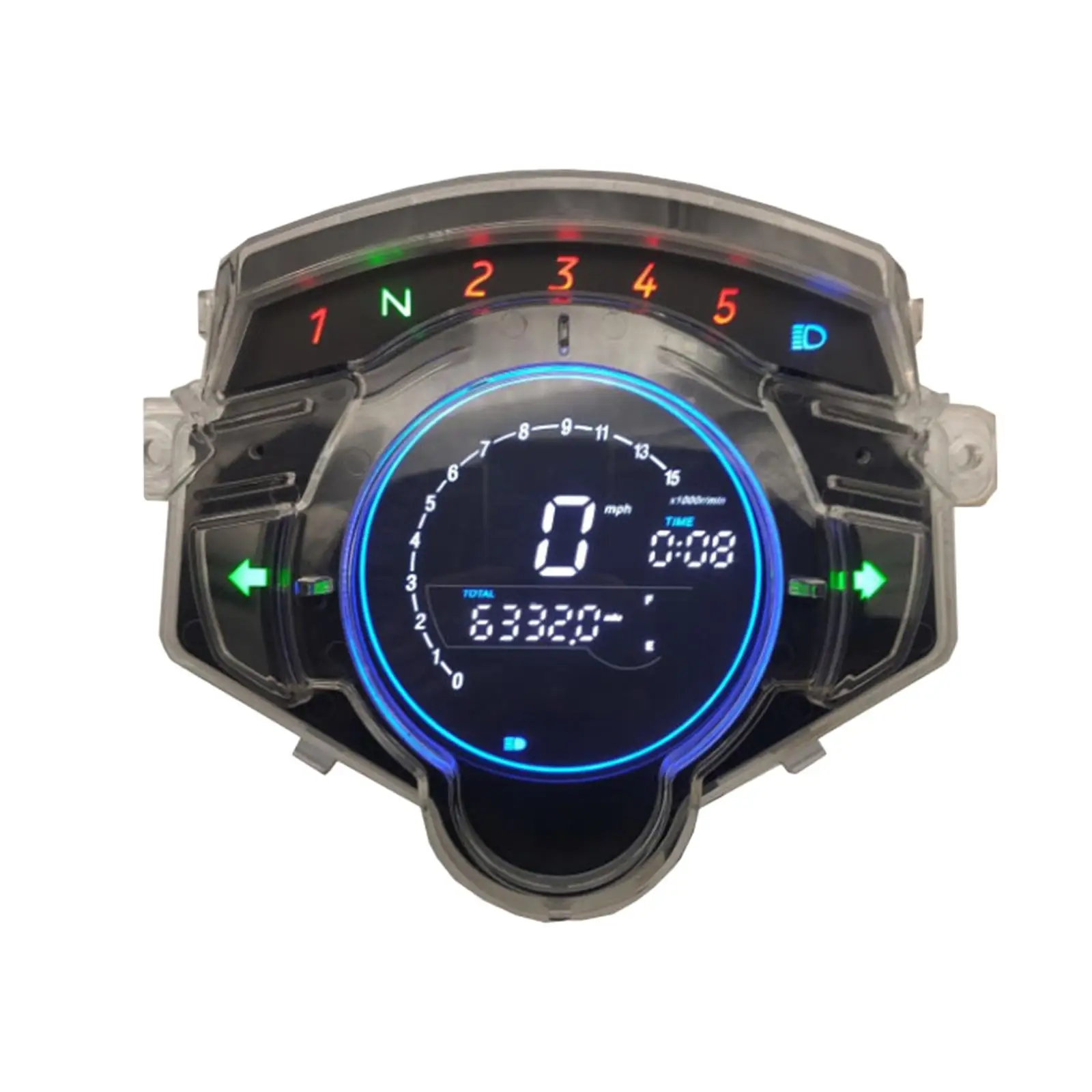 Motorcycle LED Speedometer Electronic Digital Gauge for Yamaha LC135 V4 V5 V6 V7 Quality Accessories Stable Performance