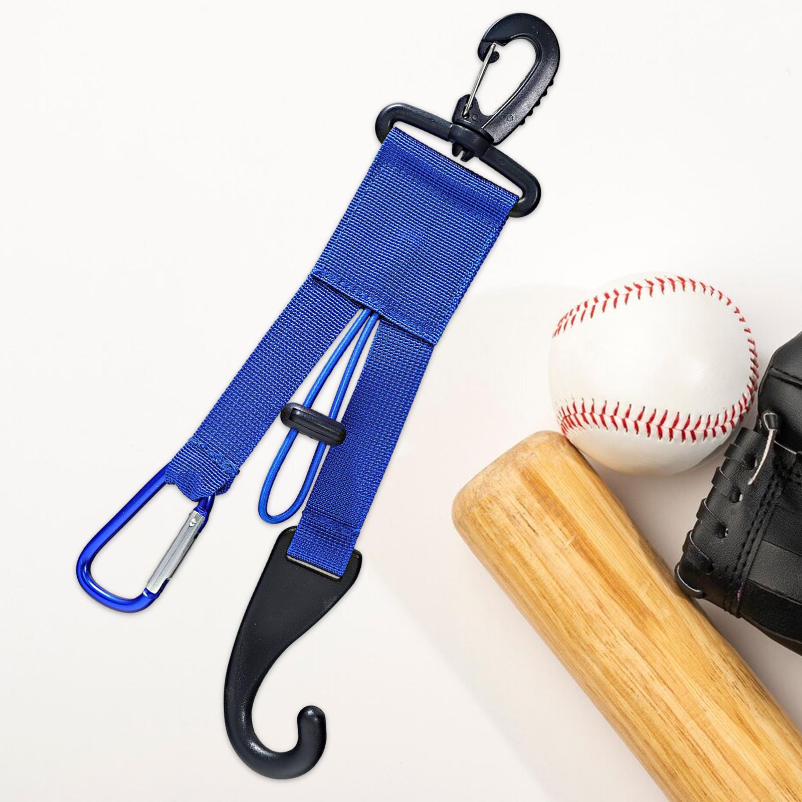 Dugout Gear Hanger Bats Hanger for Dugout Water Bottle Holder Adjustable Bungee Loop Compact Fits in Bag Dugout Organizer