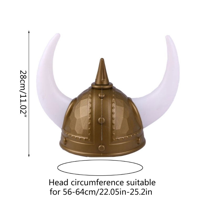 Erwachsener Wikinger helm mit Hörnern für Wikinger-Themen partys alter römischer Krieger hut für Halloween-Kostüm mittelalter liches Ankleiden – Detail 6