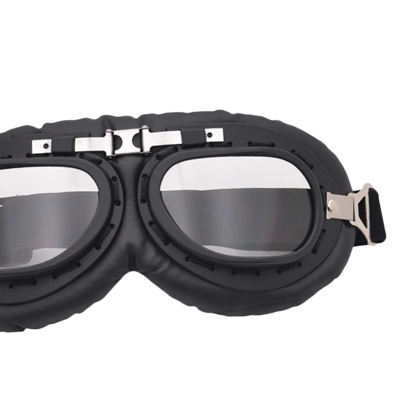 14X Motorcycle Goggles Vintage Dust-Proof Fit for  Touring Racer Clear