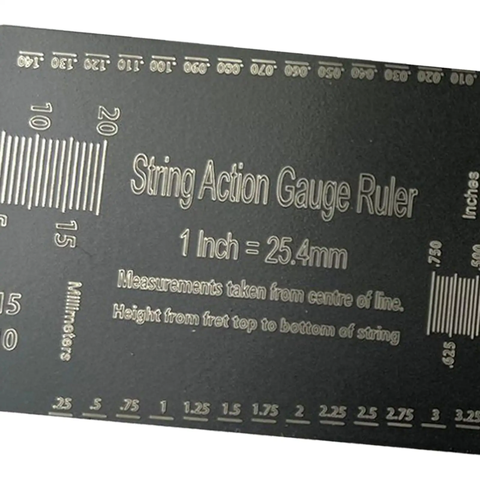 Metal String Ruler String Action Gauge Ruler for Guitar Bass