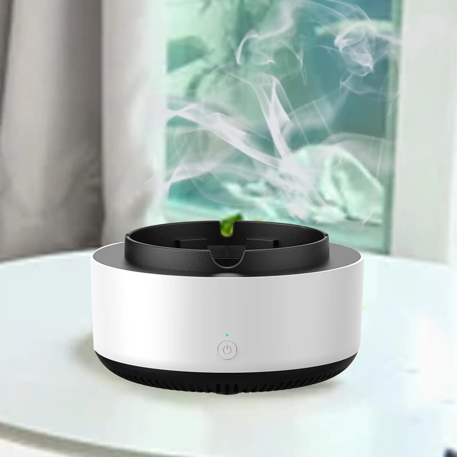 Multifunctional Ashtray with Air Purifier Portable Electronic Ashtray with Filter Intelligent for Indoor Home Outdoor Workplace