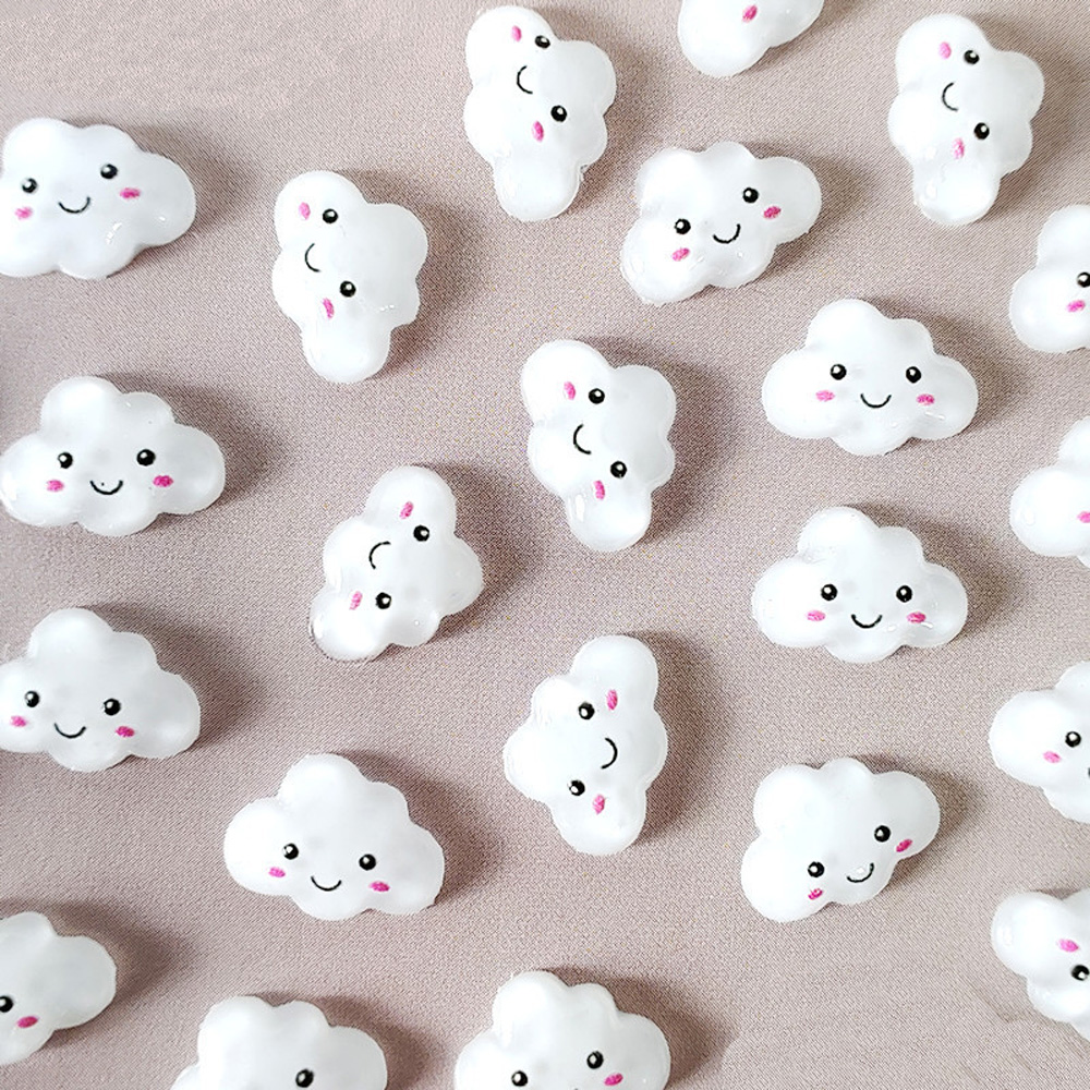 Best of 10pcs White Cloud Nail Resin Art Charms 3D Cartoon Bear Candy Star Bunny Nail Decoration Jewelry DIY Kawaii Nail Art Parts Reviews & Tips