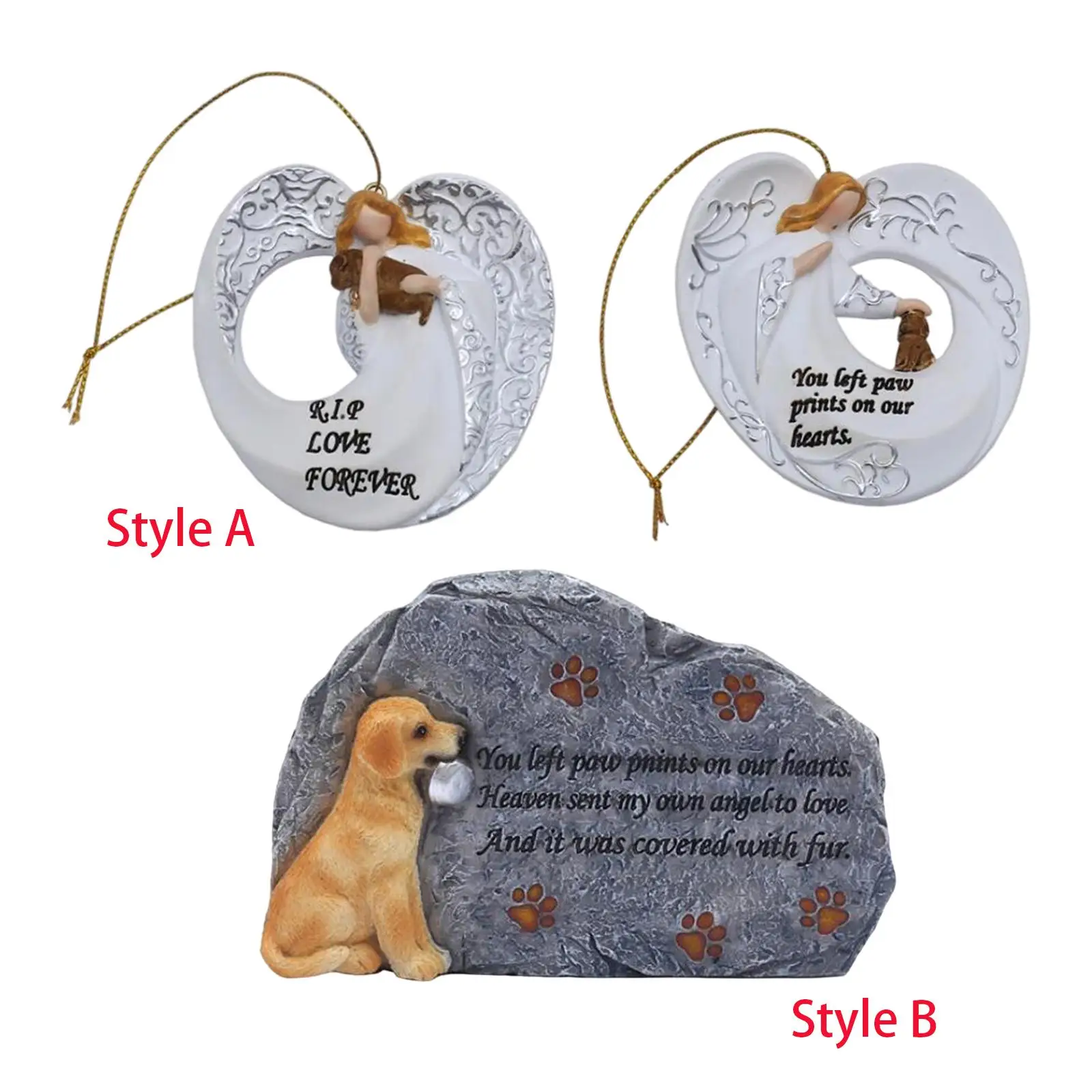 Dog Memorial Stone Loss of Dog Gift Dog Monument for Patio Lawn Outside