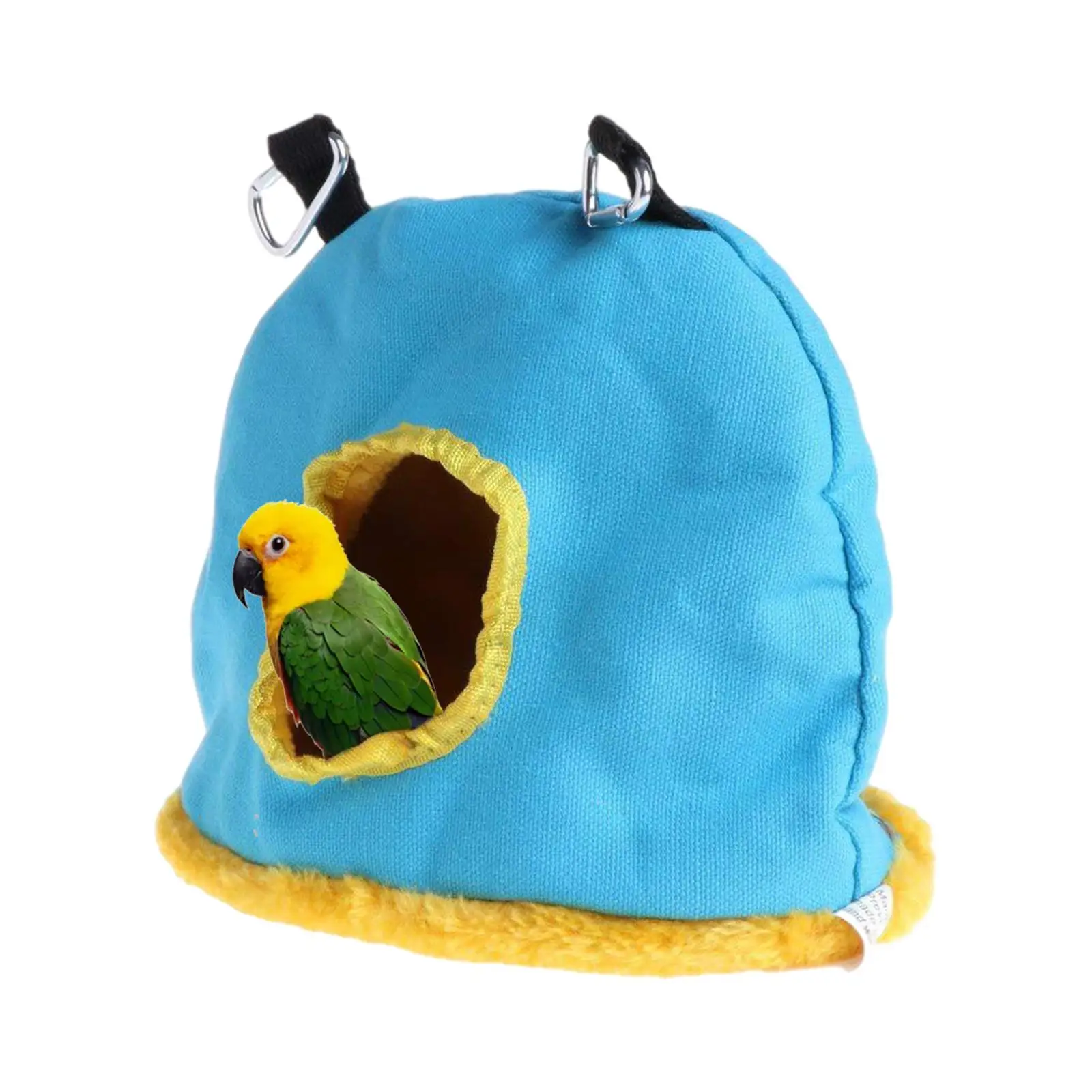 Warm Hanging Nest Sleeping Bed Swing Toys Cave Cage Plush House Tent Birds Hammock for Parakeet Cockatoo Rats Mouse Pet Supplies