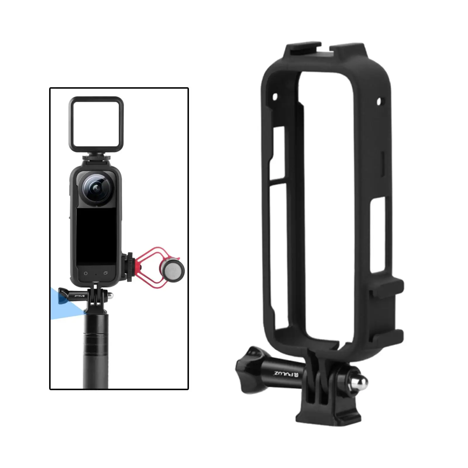 Protective Frame Case with 1/4 Screw Hole Housing Cage for One x3 Action Camera