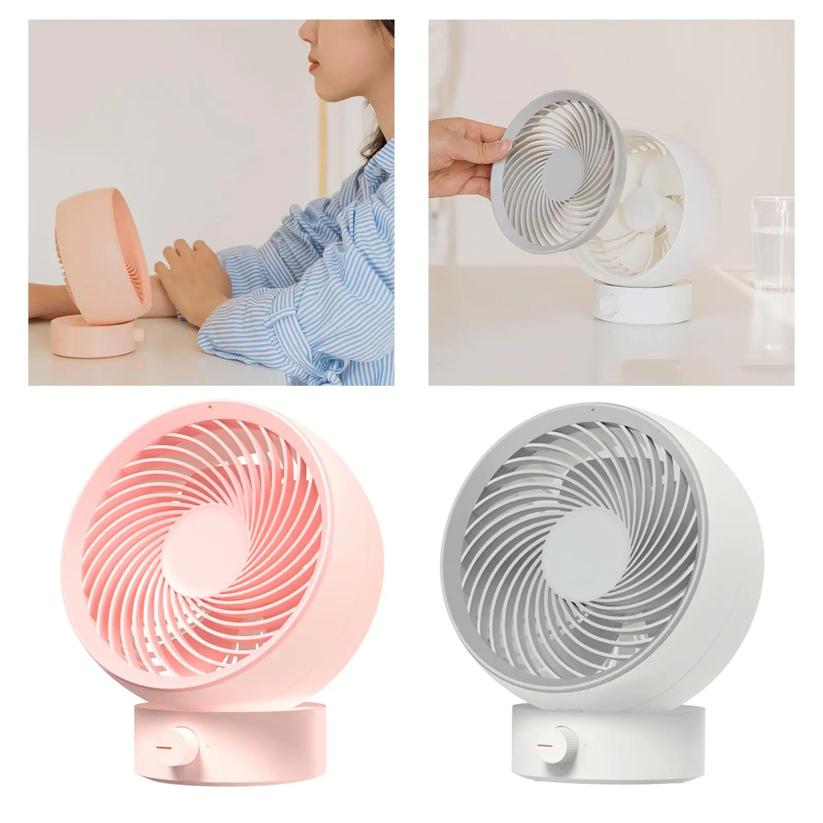 Powerful USB Small Desk Table Fan Strong Wind Circulator Bed Cooling Fan