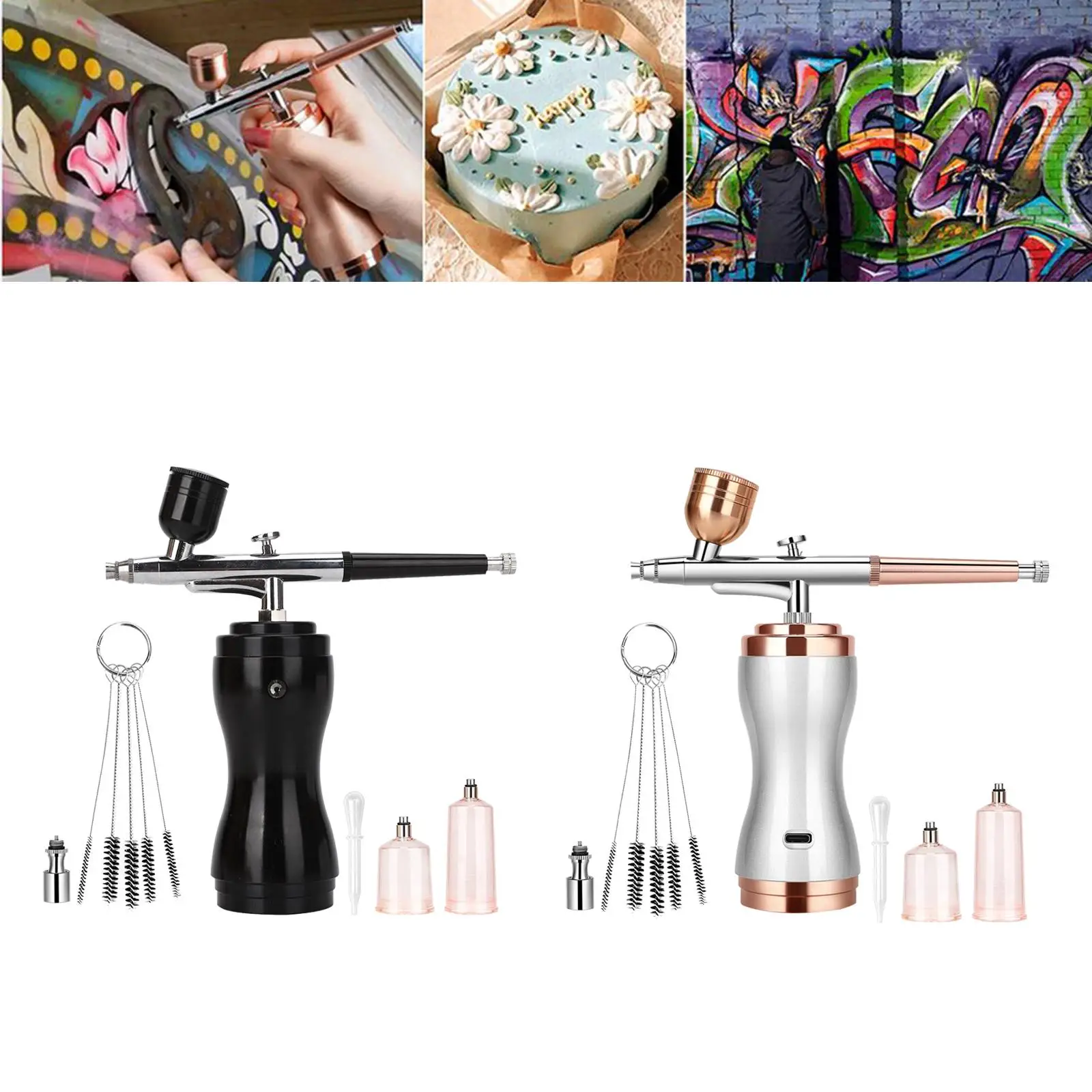 Airbrush Set Sprayer with Compressor Handheld for Decoration Painting Nail