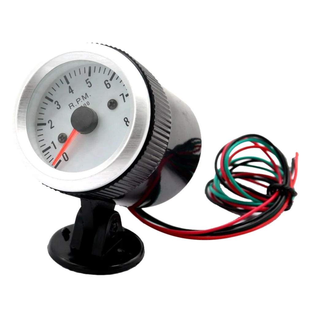 Blue Light Display Speed Meter Tachometer Pointer For 12V Petrol Vehicles